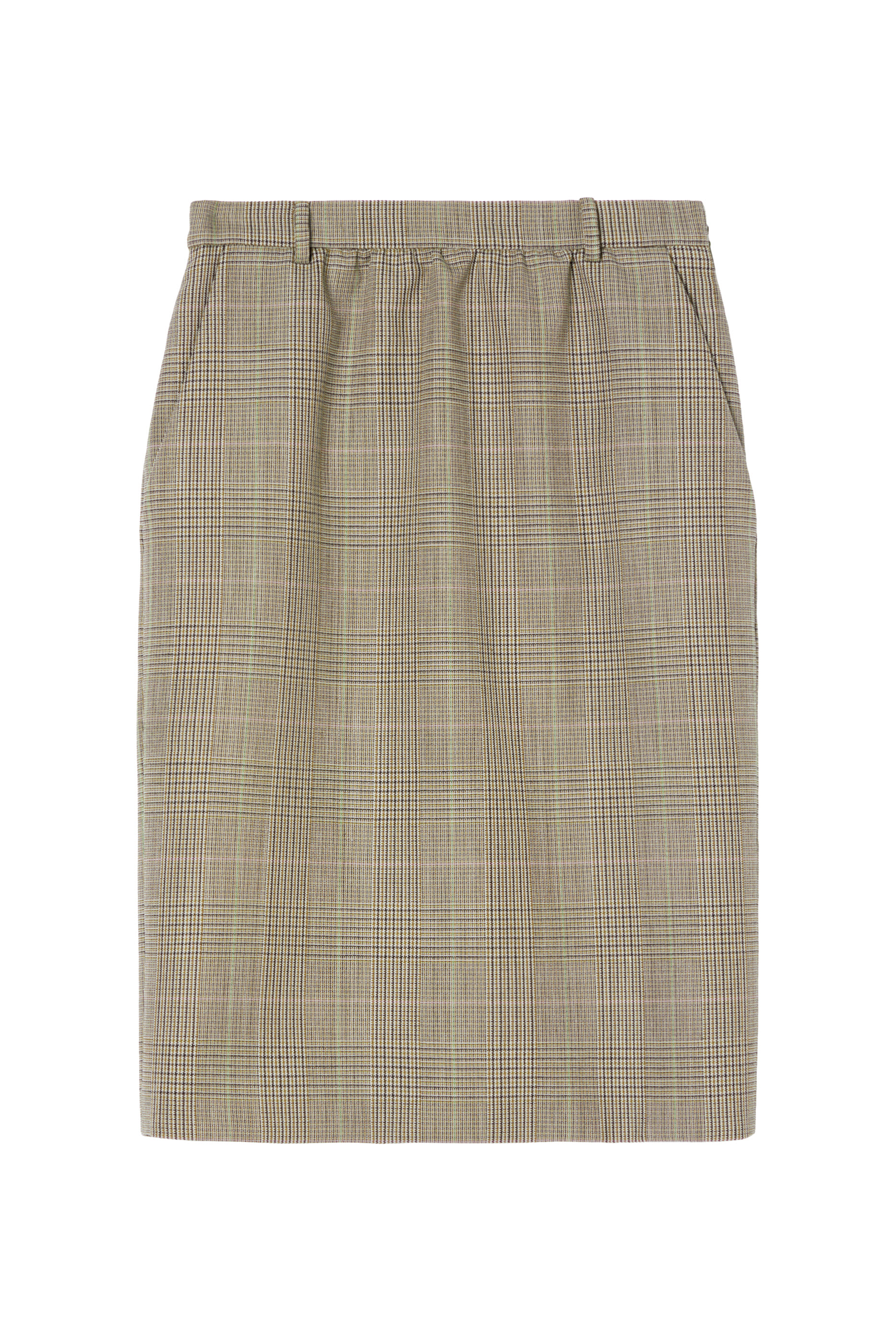 Prince of Wales Wool Skirt