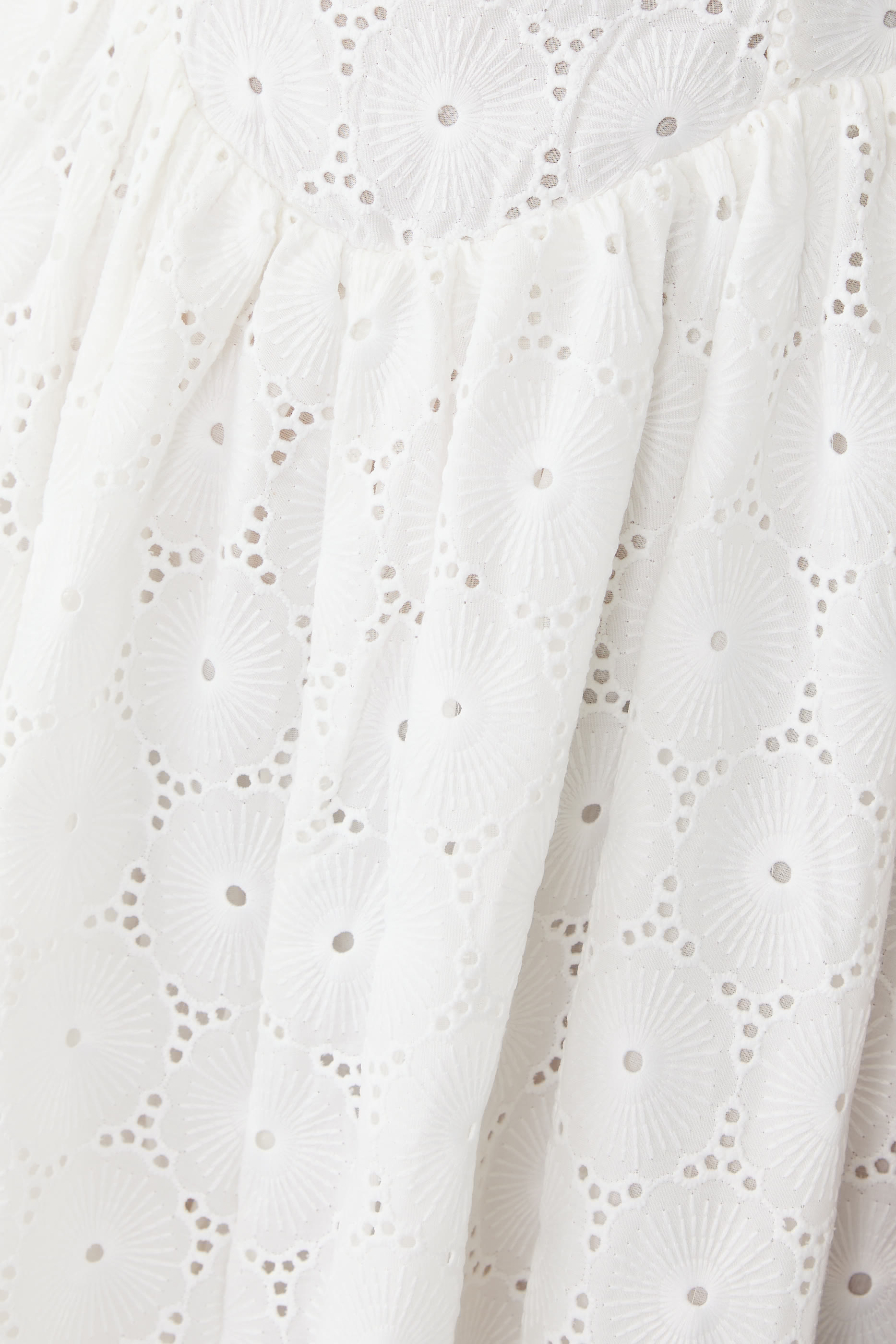 Milana Broderie Anglaise Midi Dress