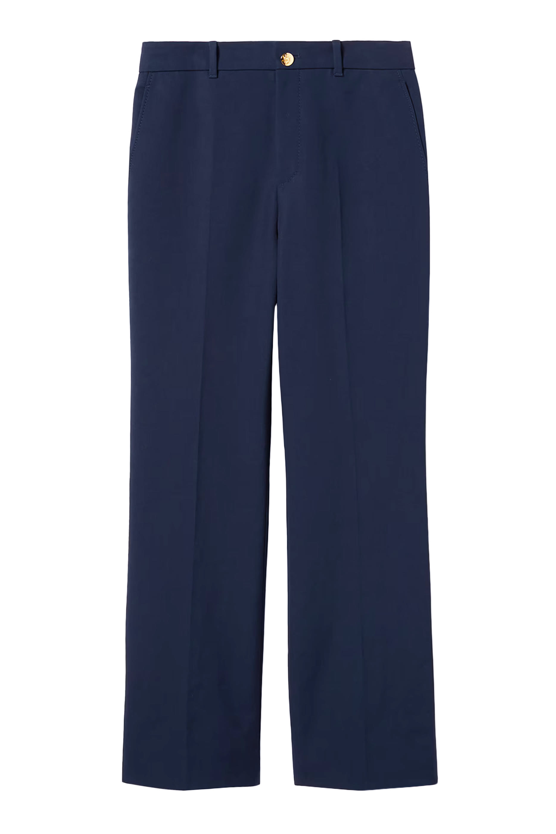 Logo Embroidery Cotton Pants