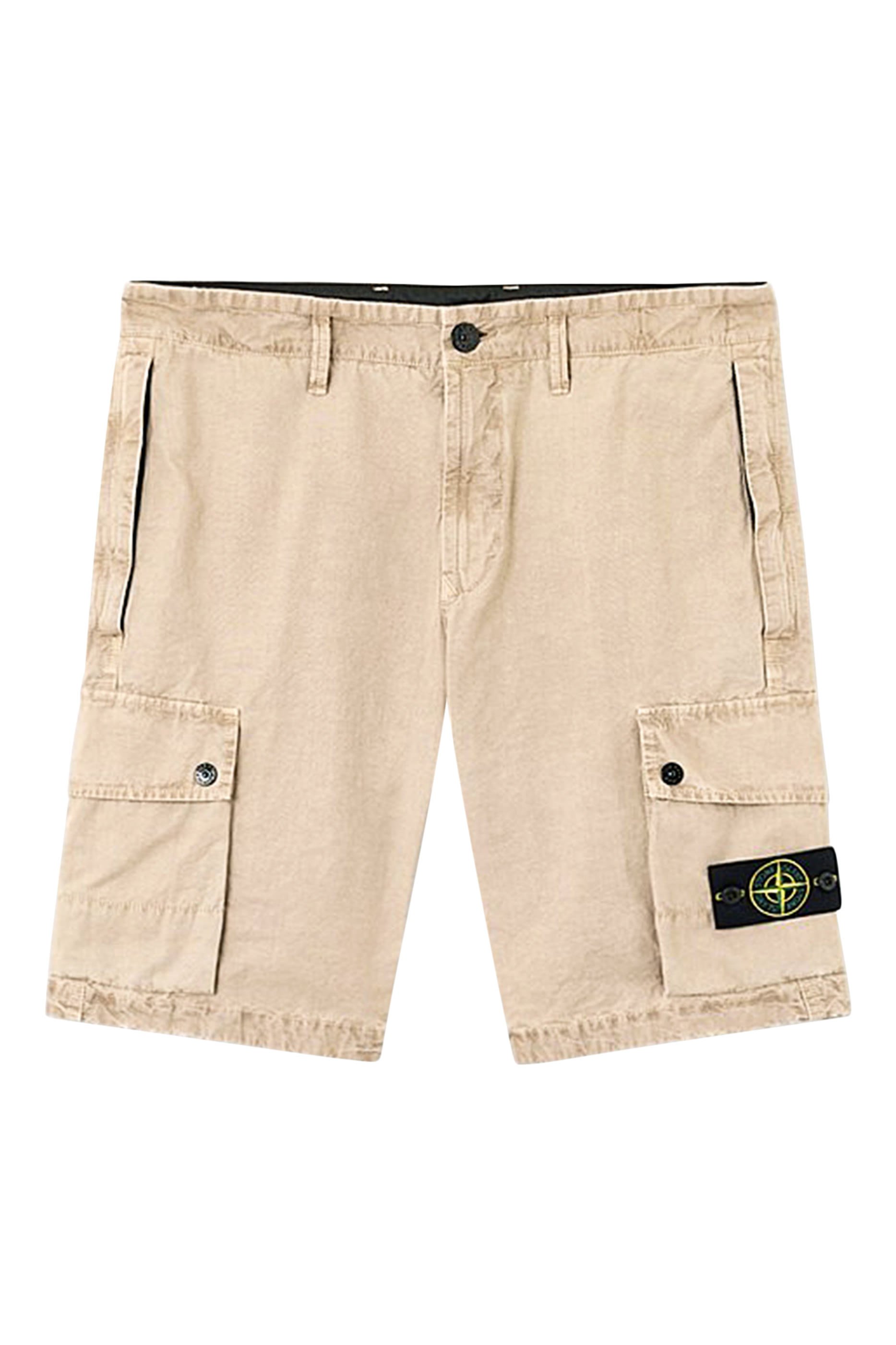 Slim-Fit Cargo Shorts with Zip Pockets 