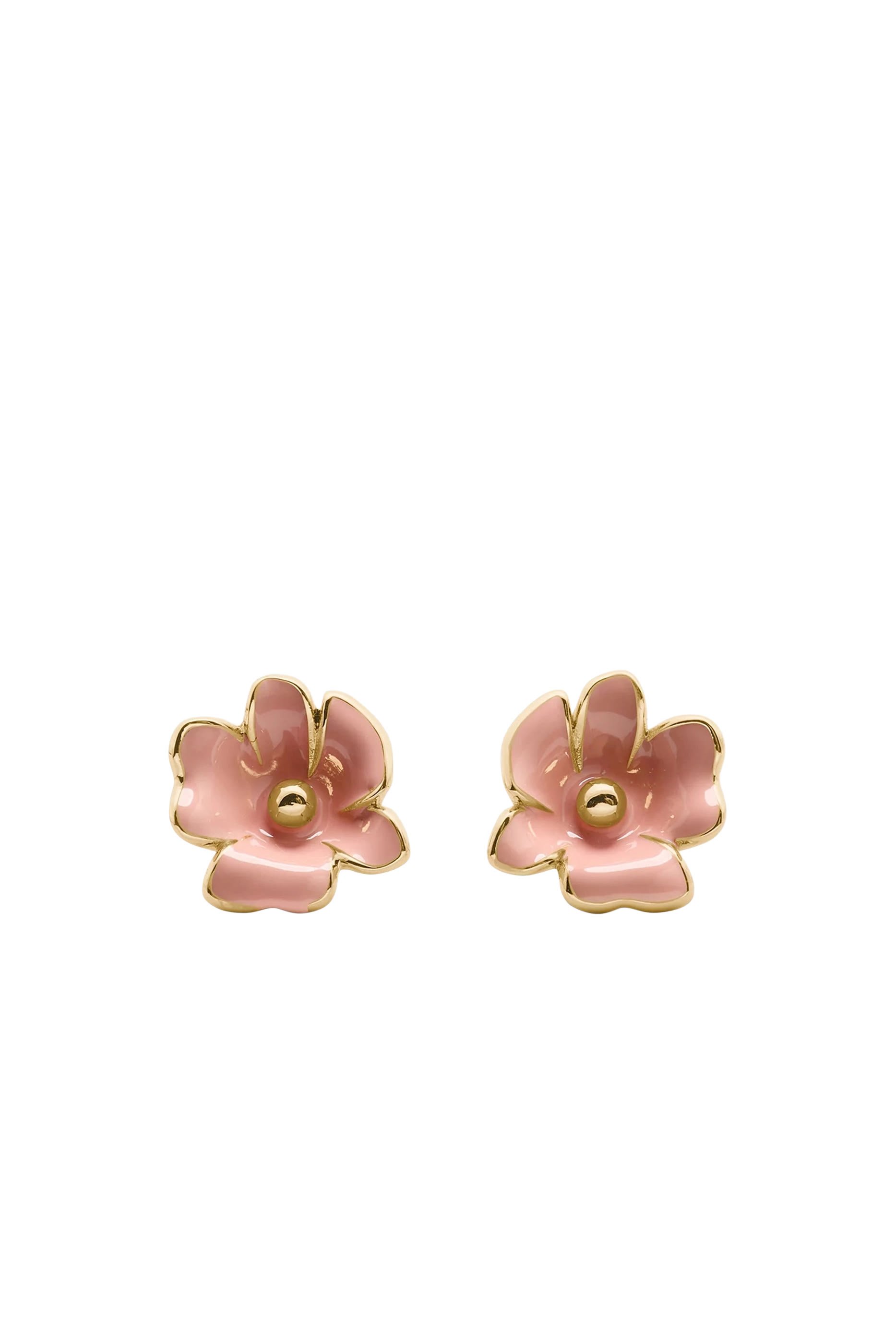 Bloom Flower Studs, Enamel & Titanium Posts