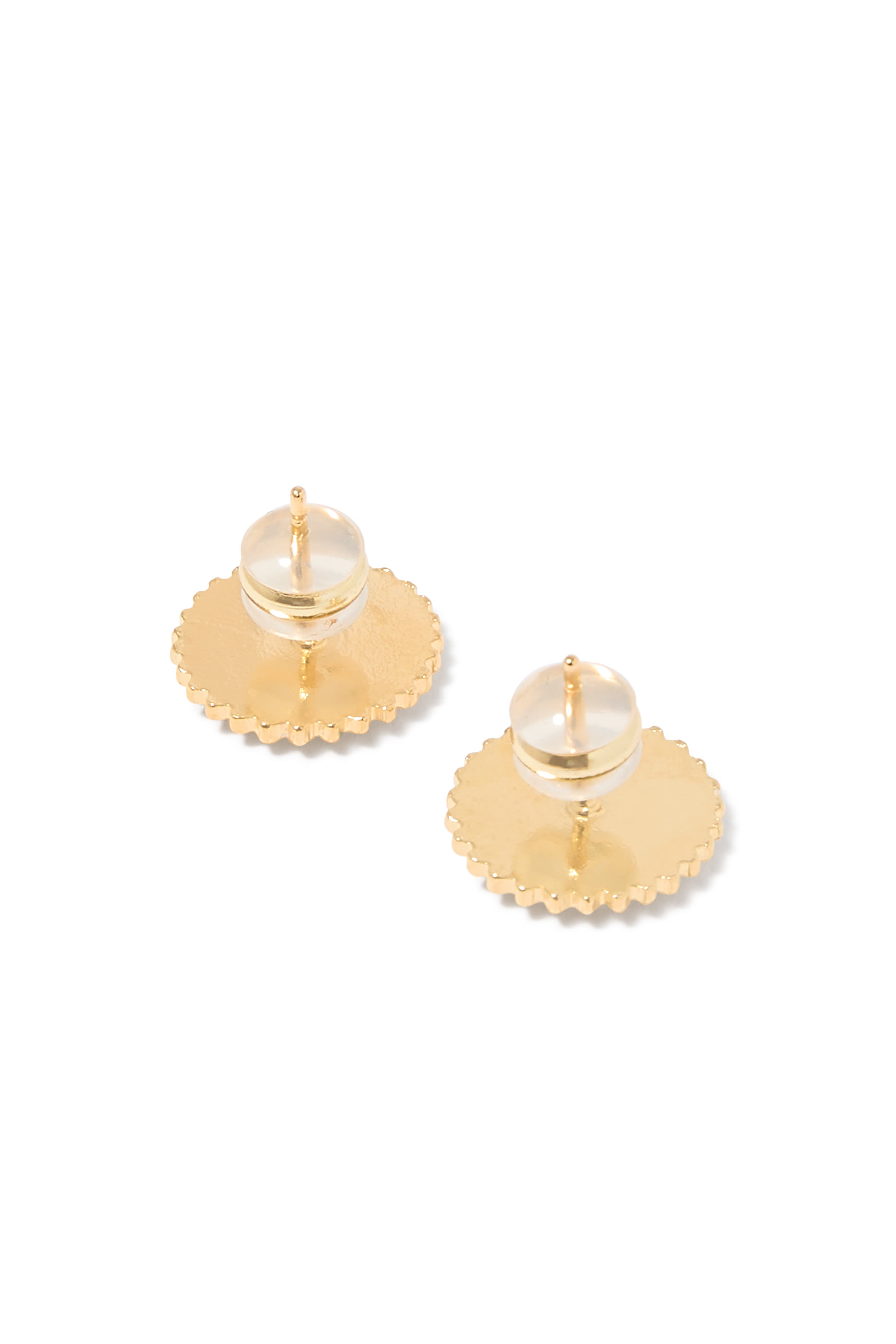 Apollo Stud Earrings, 18K Gold Plating