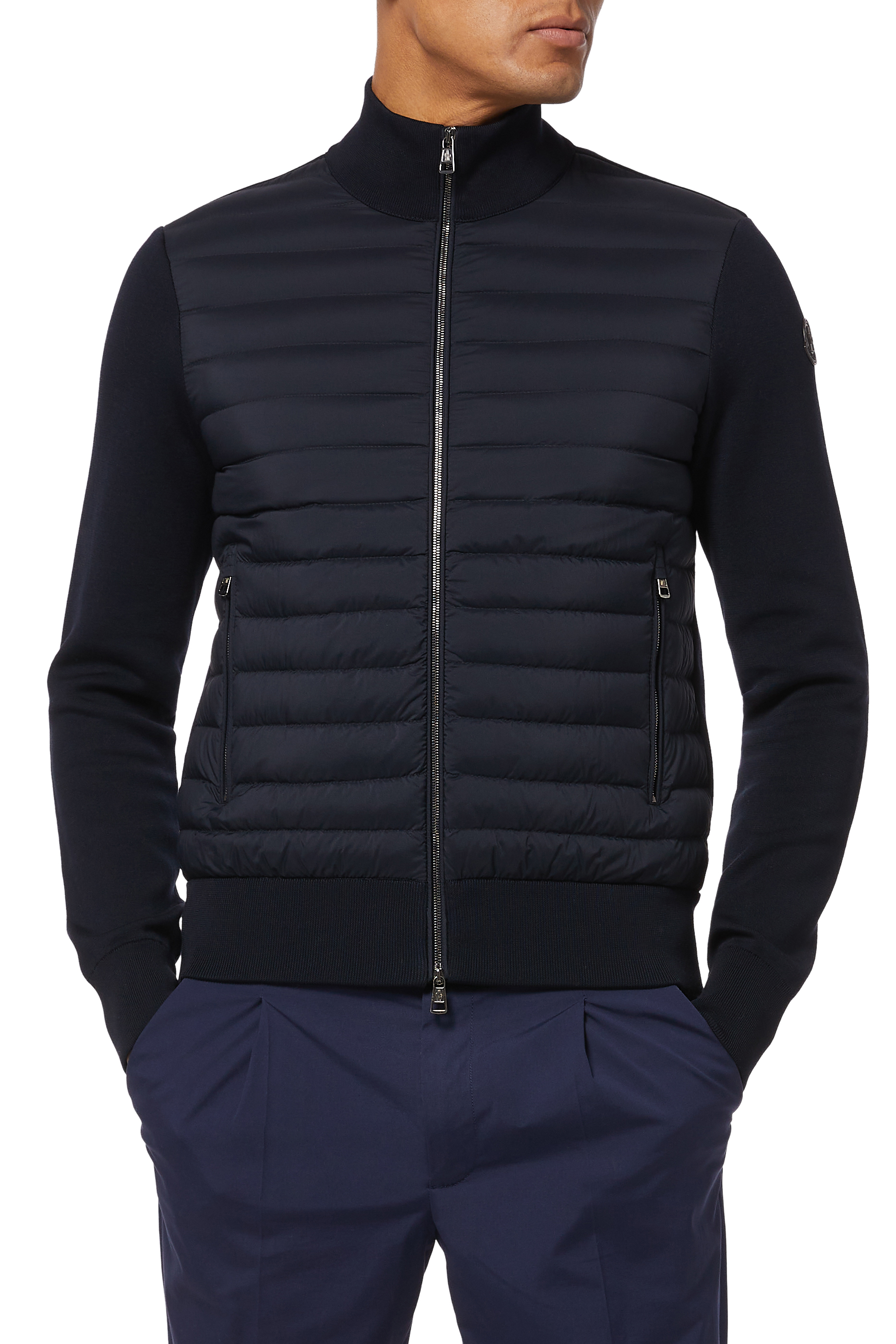 Buy Moncler Matte Nylon Quilted Cardigan for Mens | Bloomingdale's UAE