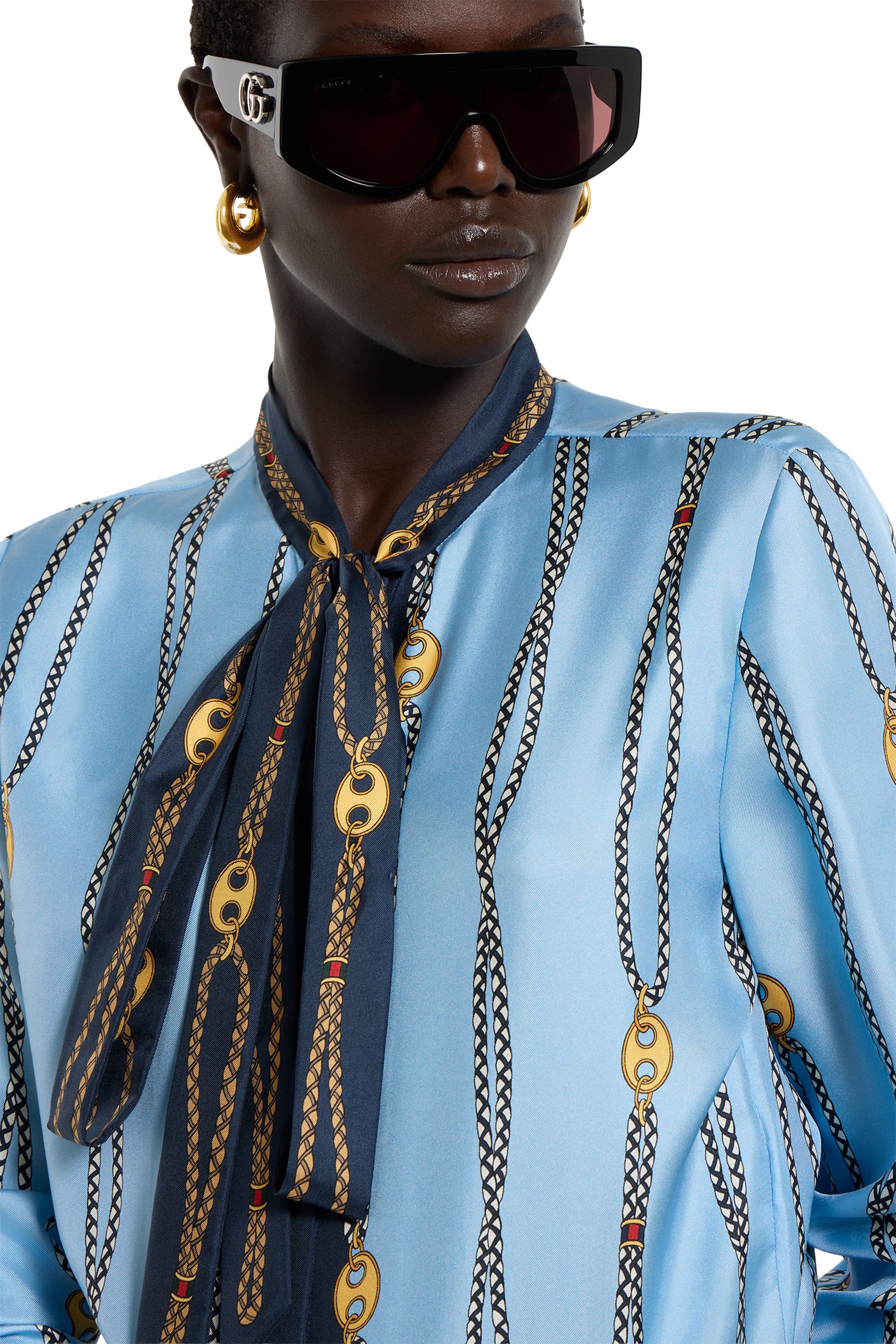 Printed Silk Twill Shirt 