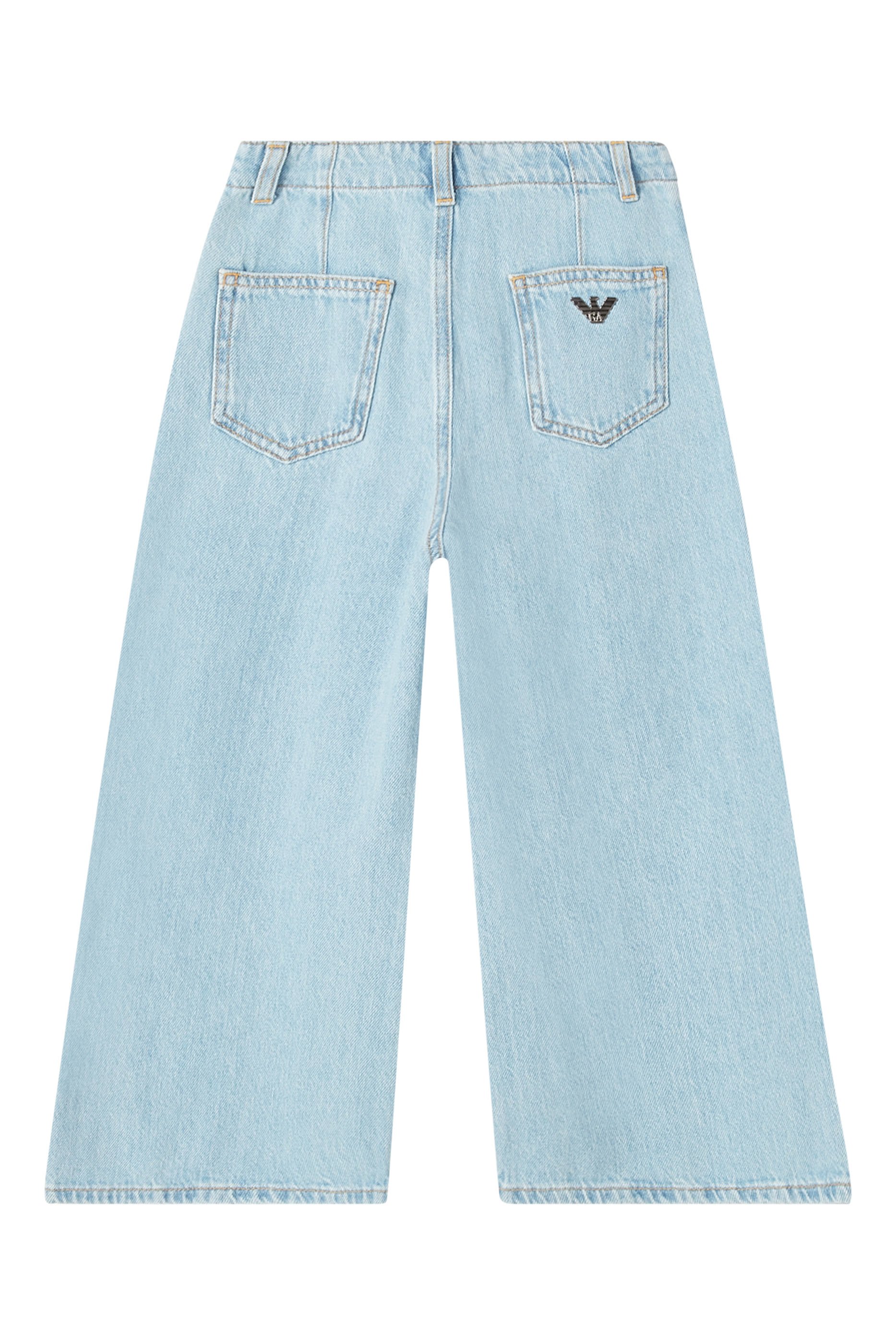 Kids Wide-Leg Denim Jeans