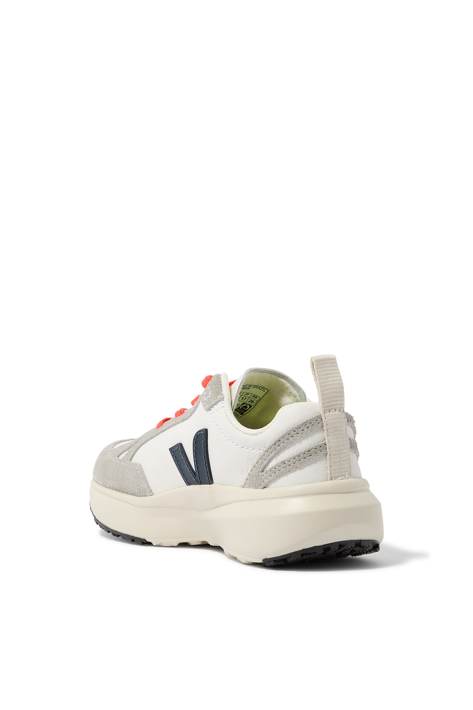 Kids Canary Elastic Laces Leather Sneakers