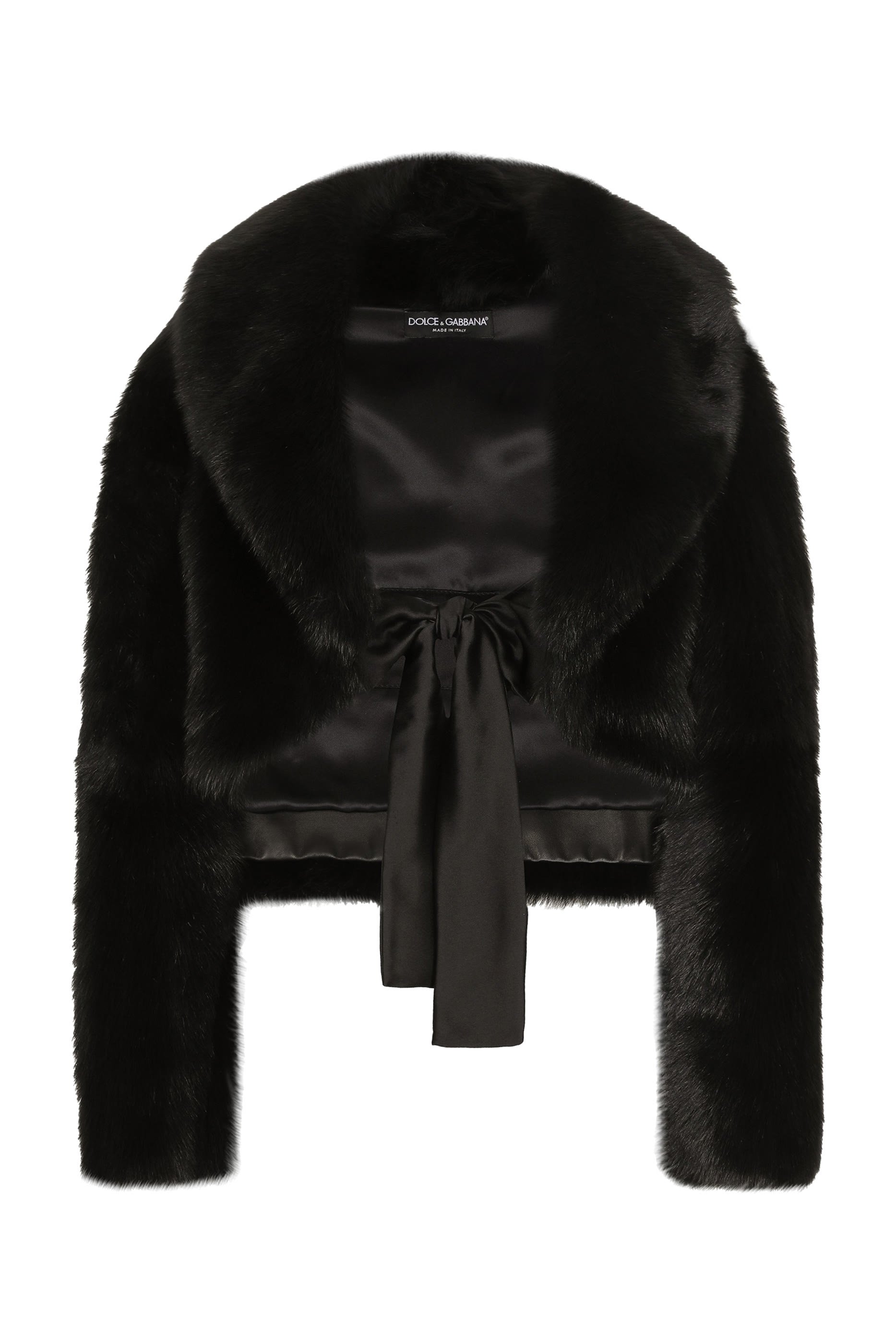 Short Lambskin Jacket with Belt