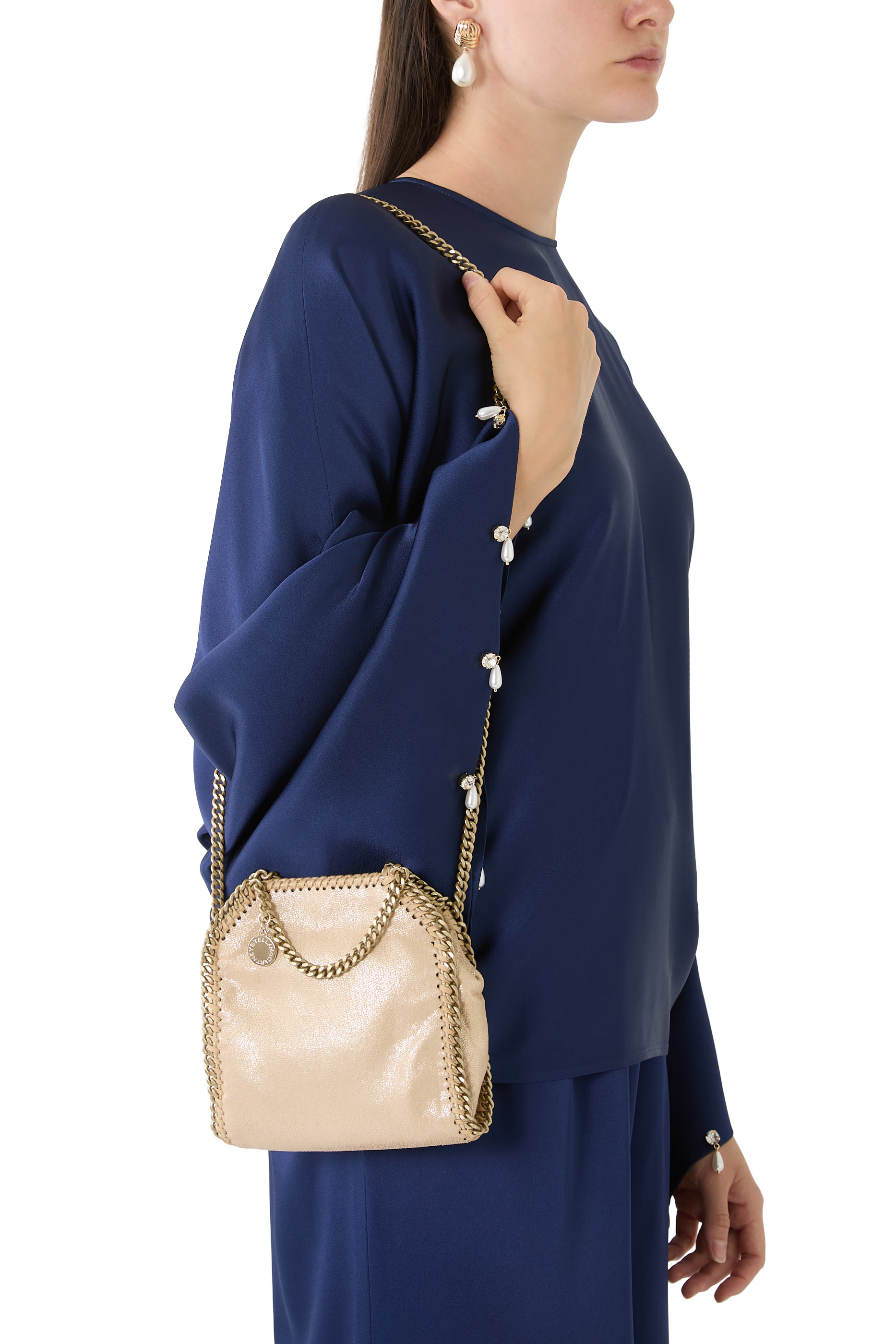  Falabella Crystal Mesh Mini Tote Bag