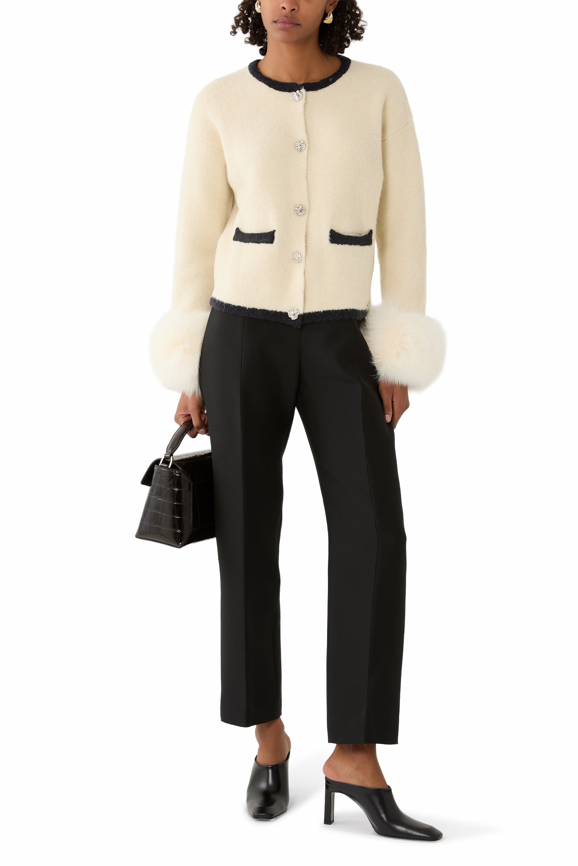 The Textured Cuff Cardigan