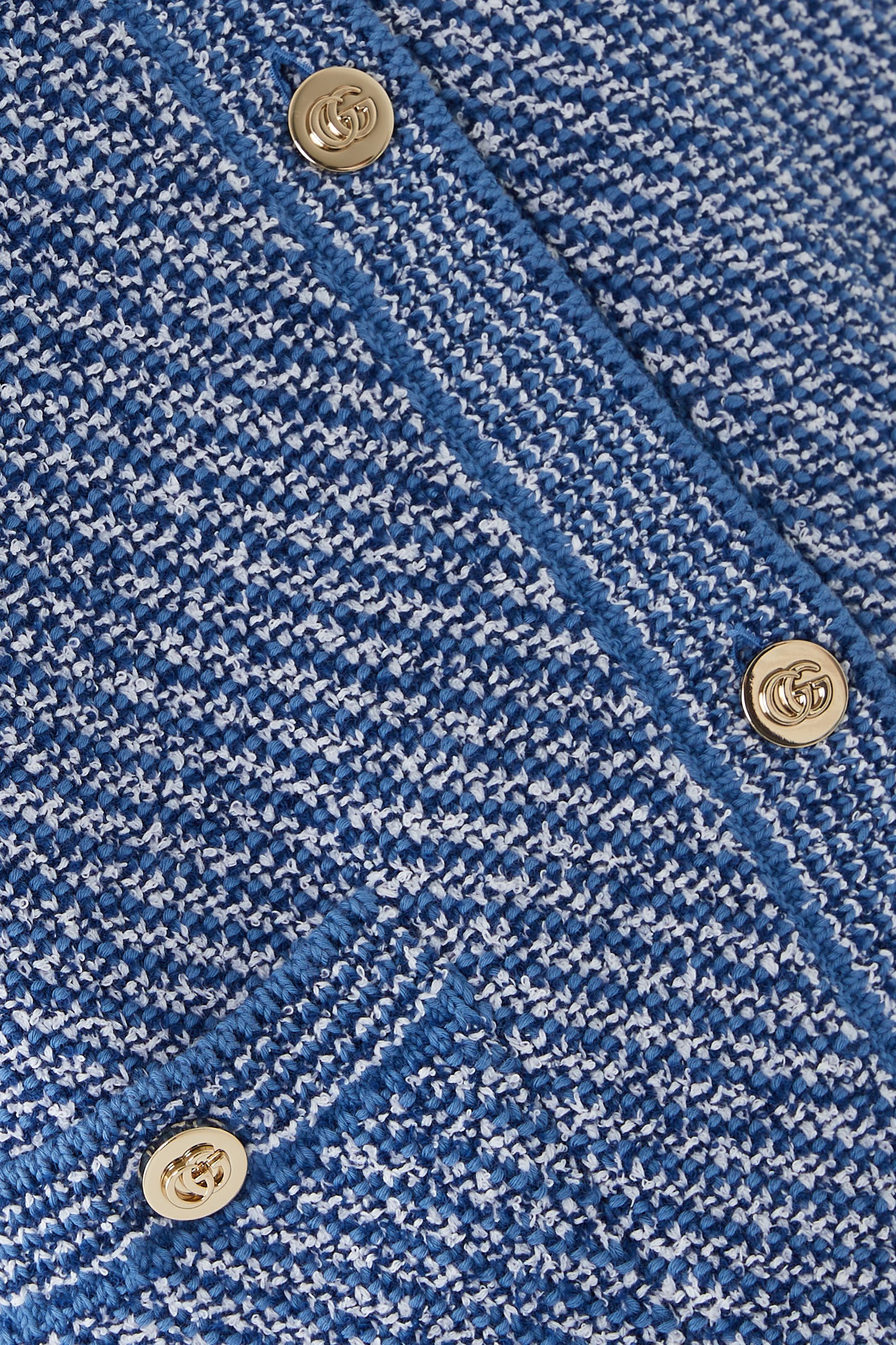 Fine Cotton Crewneck Cardigan