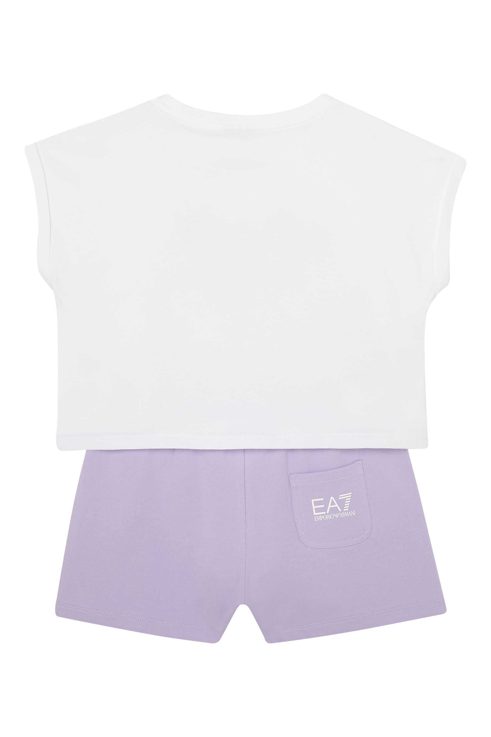 Kids EA7 Logo T-Shirt & Shorts Set