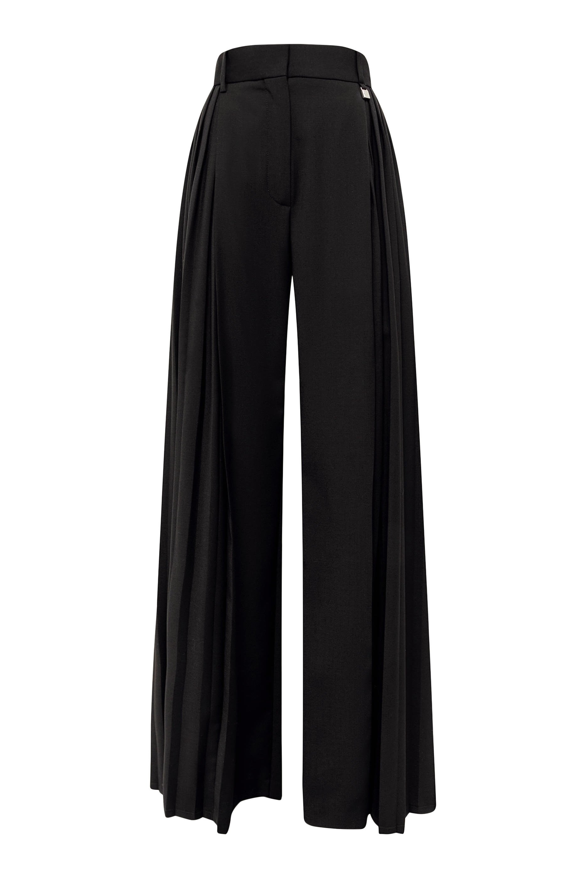 Wool Wide Leg Pants