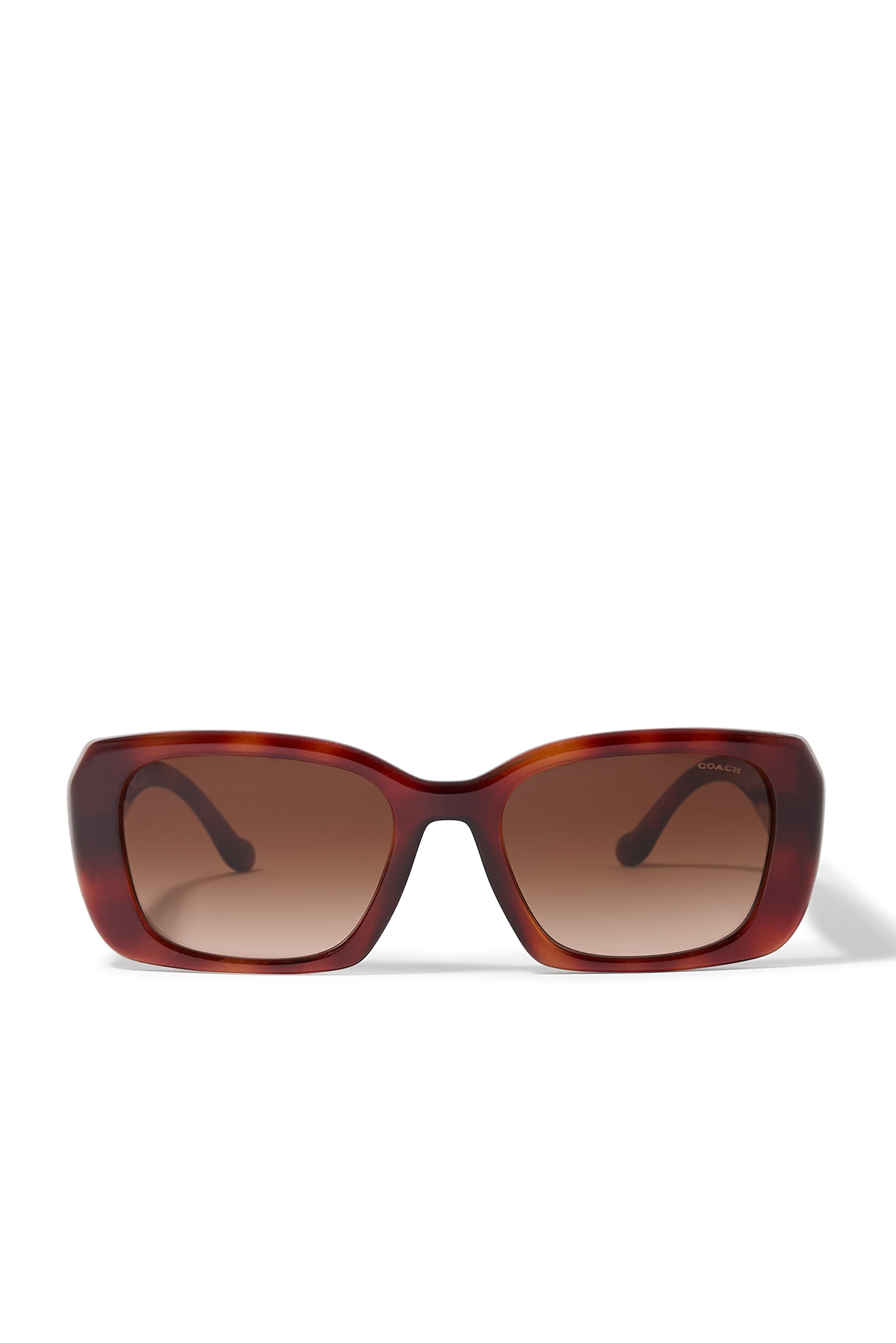 Square-Frame Maxi C Logo Temple Sunglasses