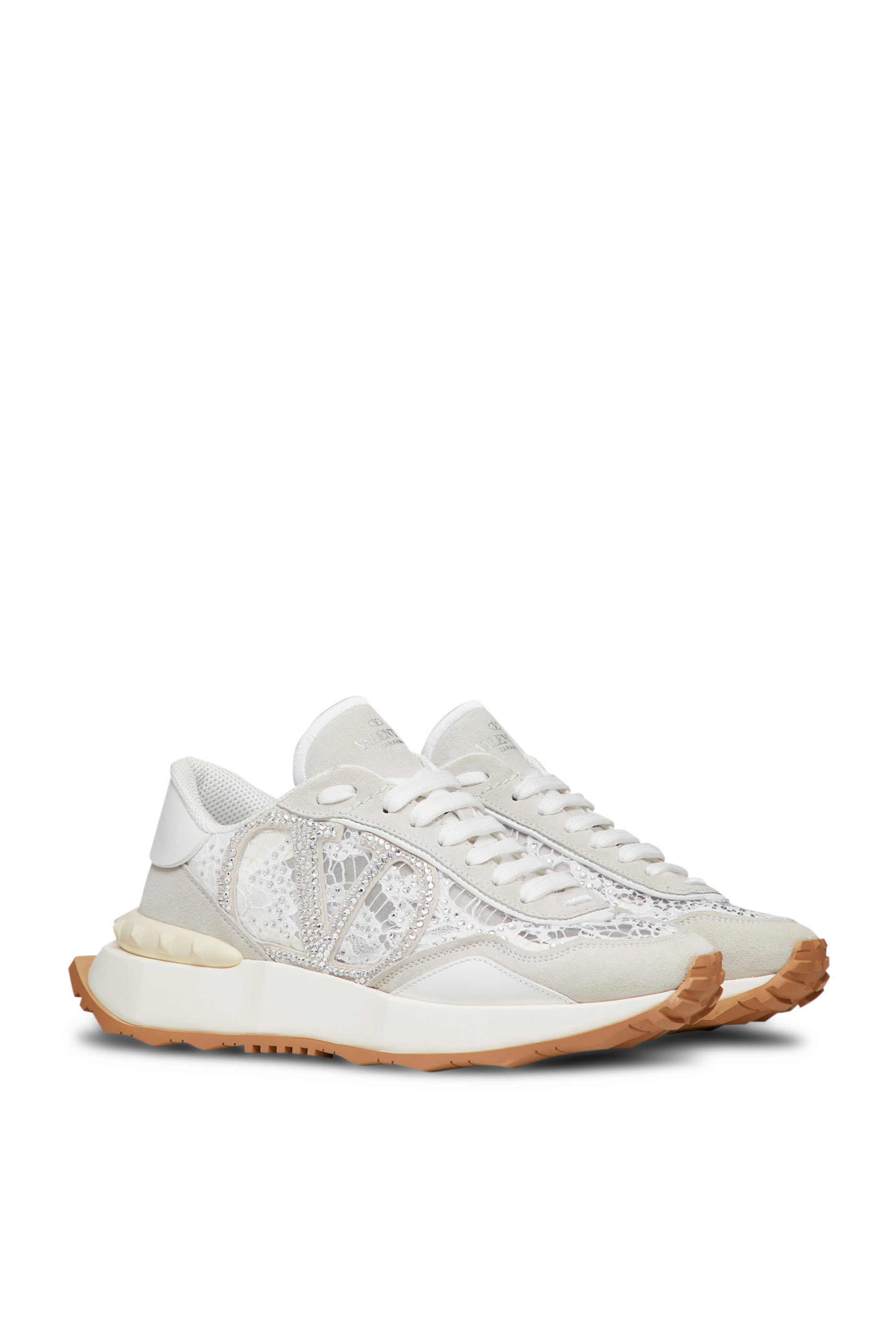 Valentino Garavani Lacerunner Suede Sneakers