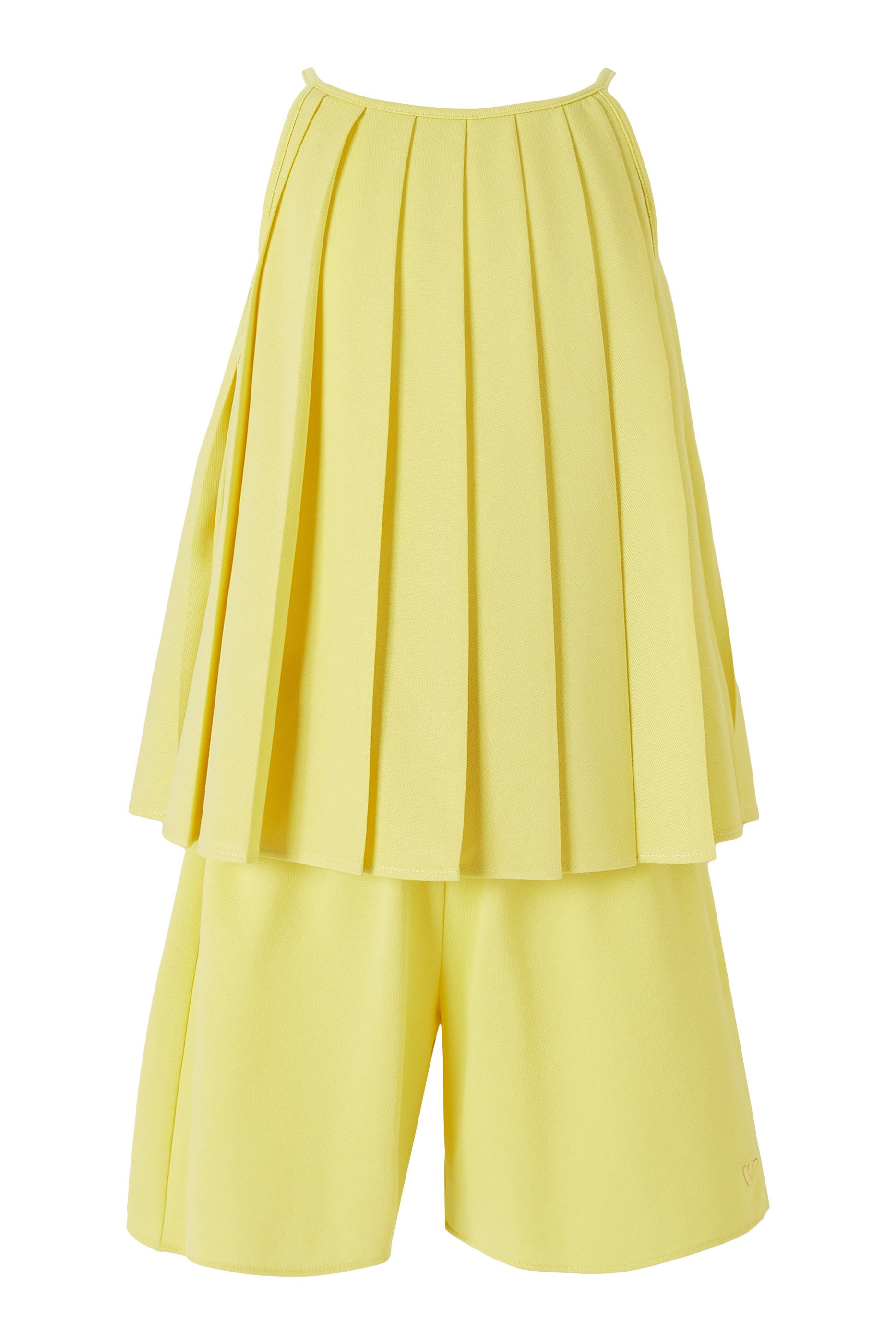 Kids  Pleated Top & Shorts Set