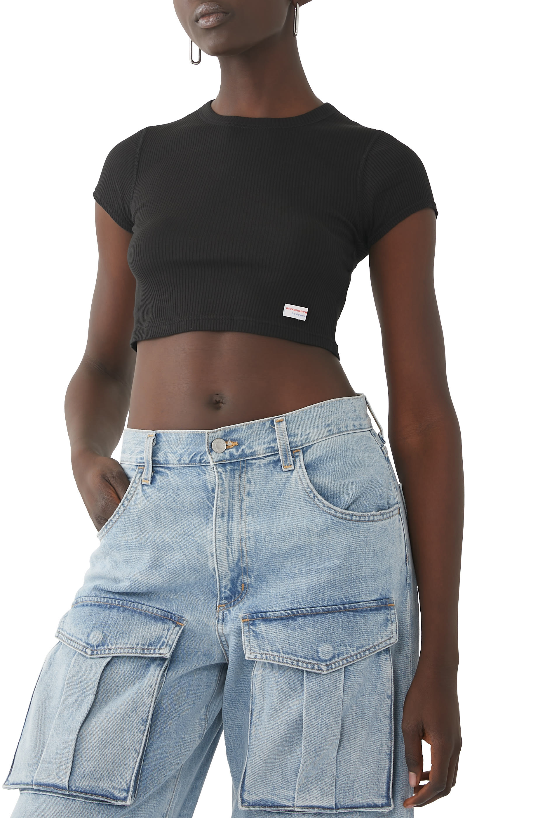 Cropped Short-Sleeve T-Shirt