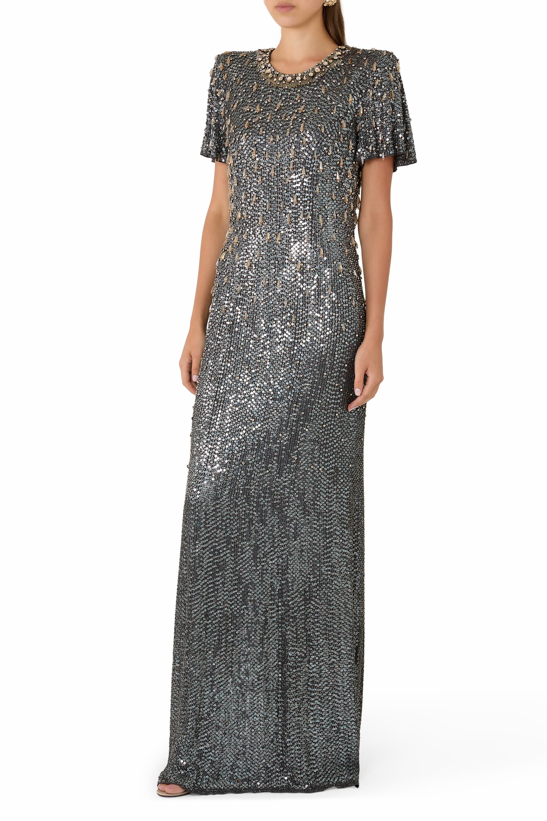 Serenity Sequin-Embellished Gown