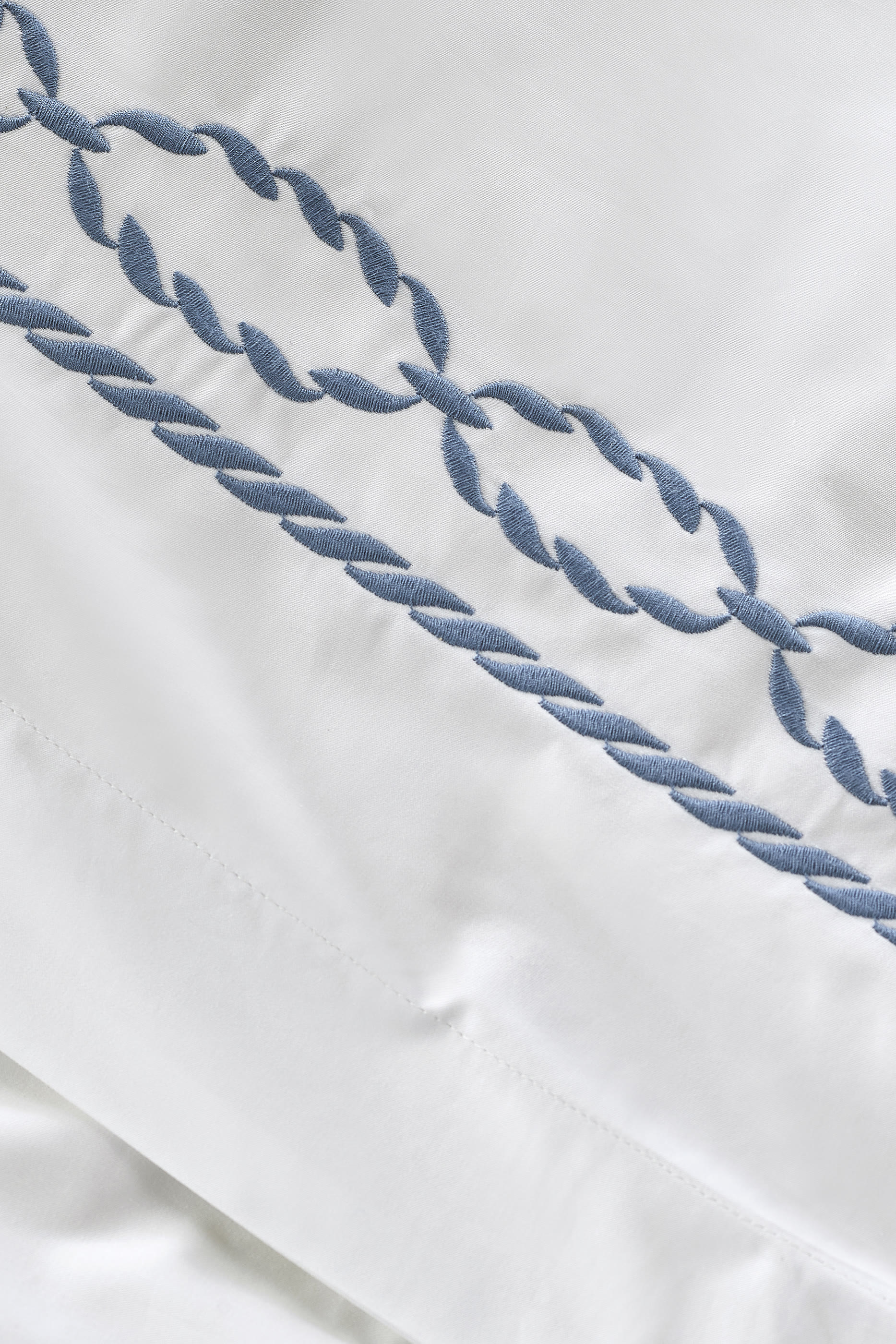 Coastal Embroidery Duvet Cover & Pillowcase Set