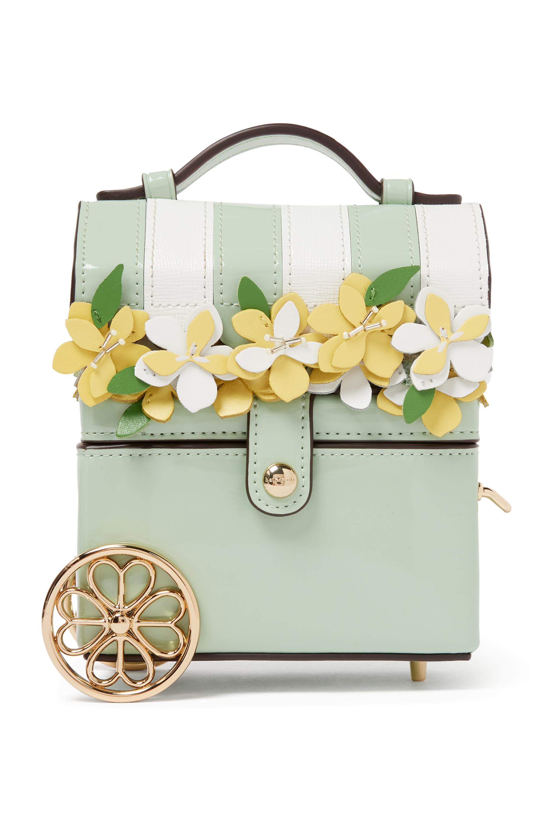 Floral Leather Travel Vanity Case
