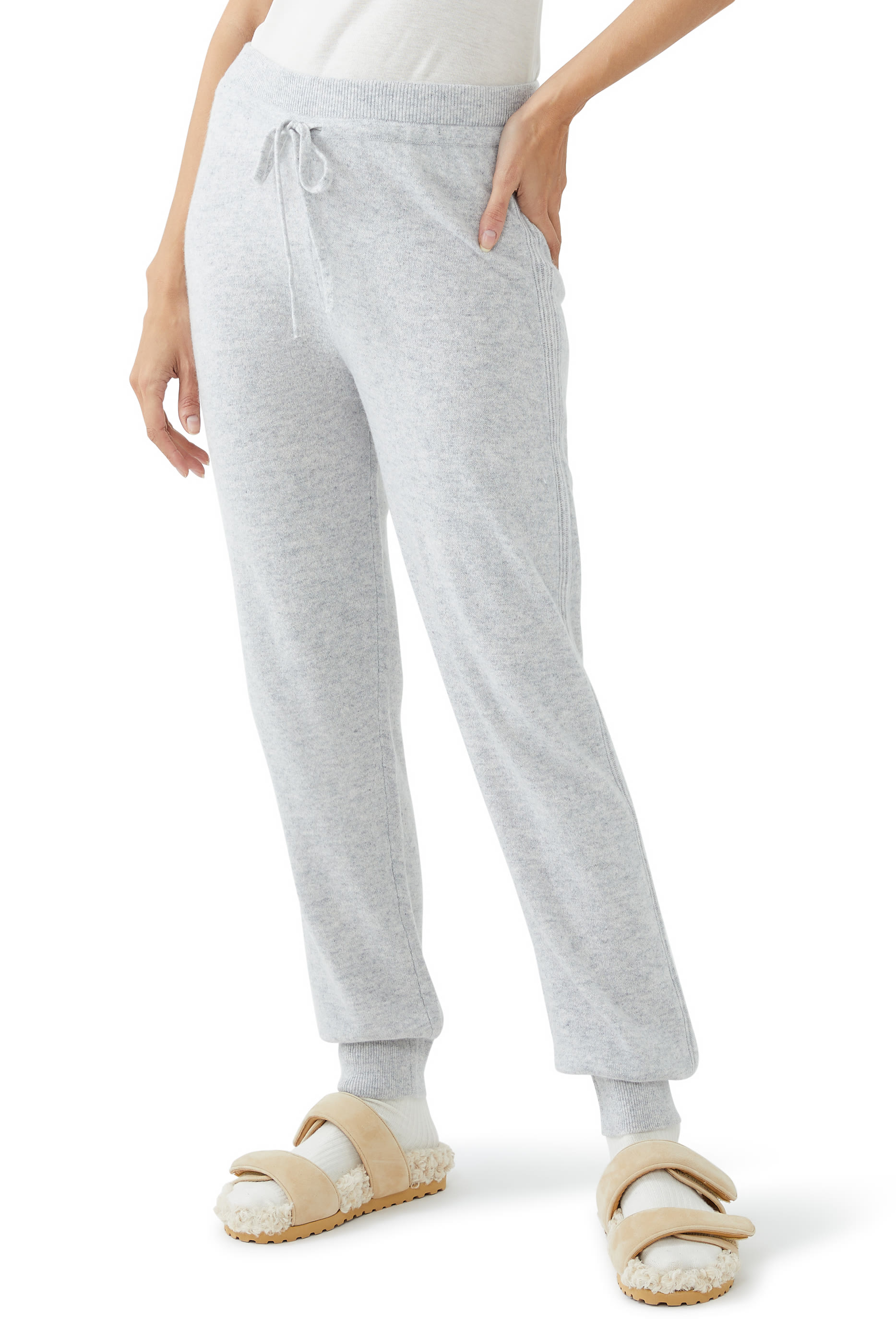 Cashmere Rib Detail Joggers
