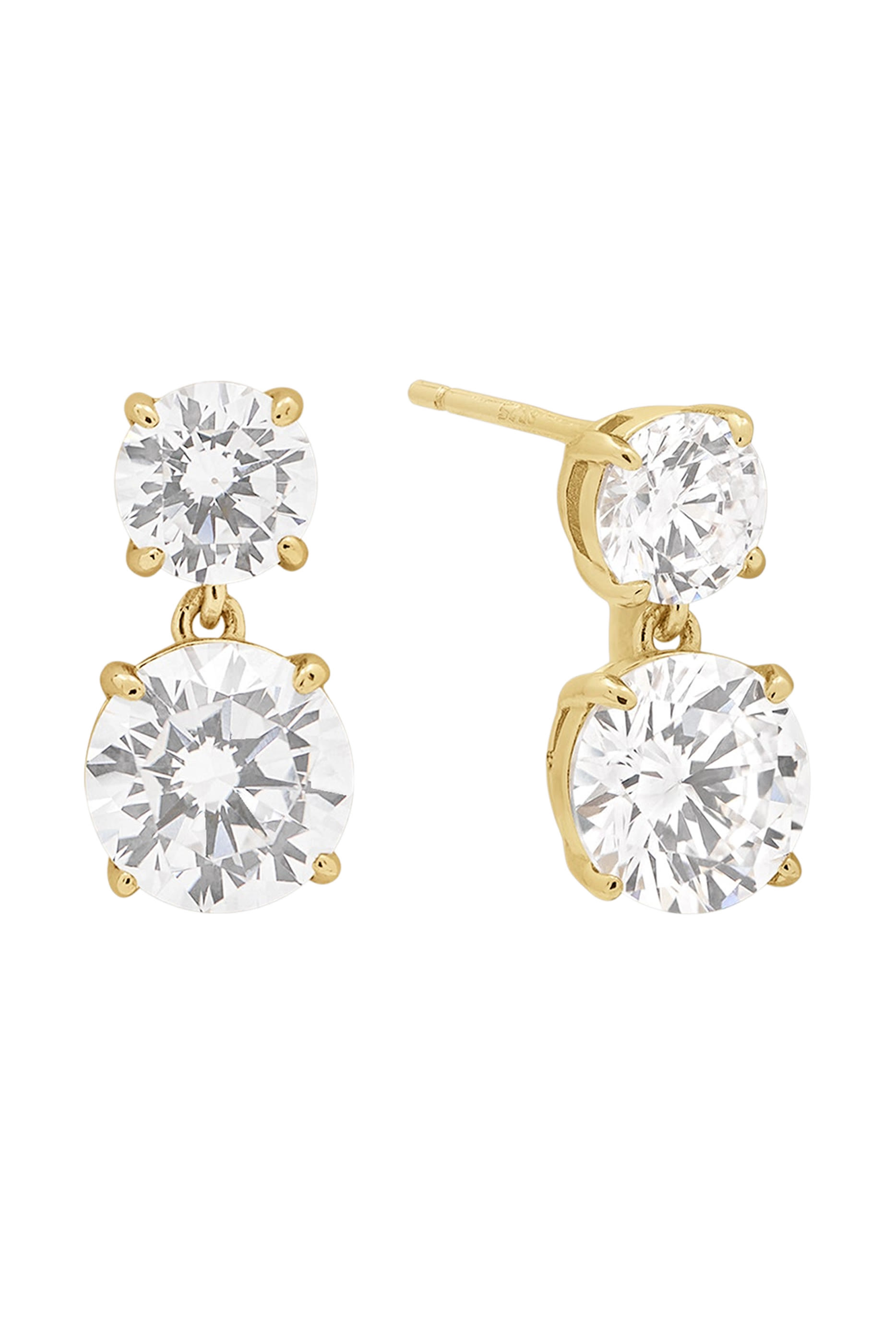 CZ Drop Earrings