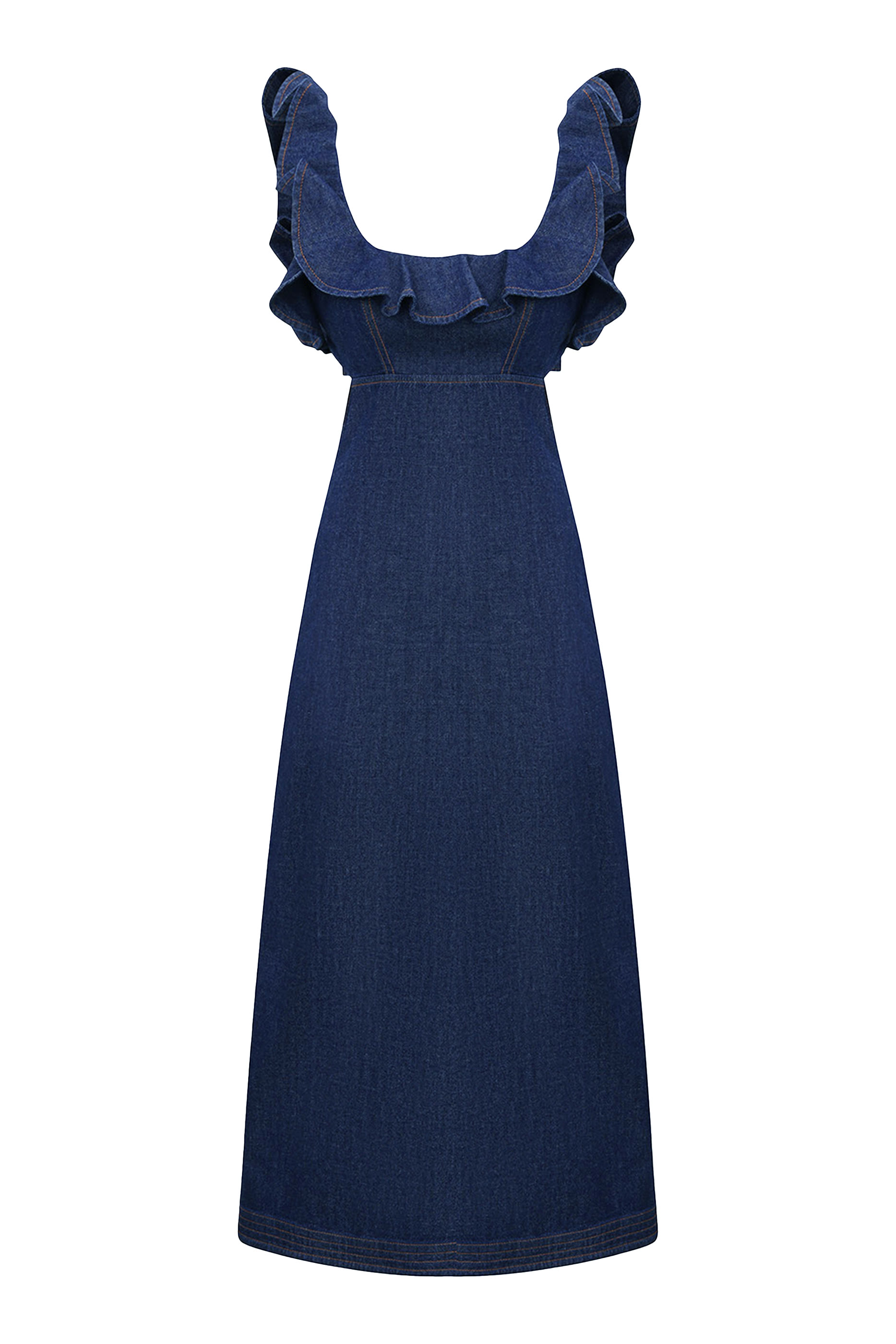 Aster Frill Midi Dress