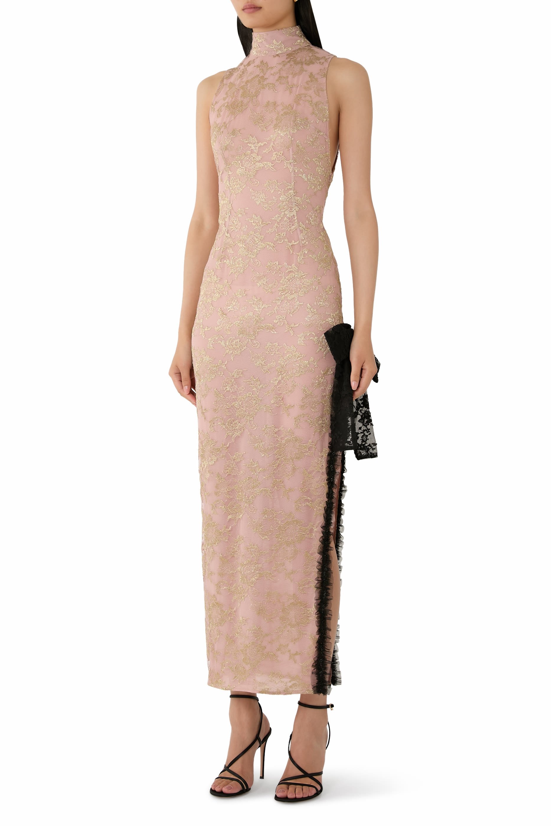 High Neck Lace Dress