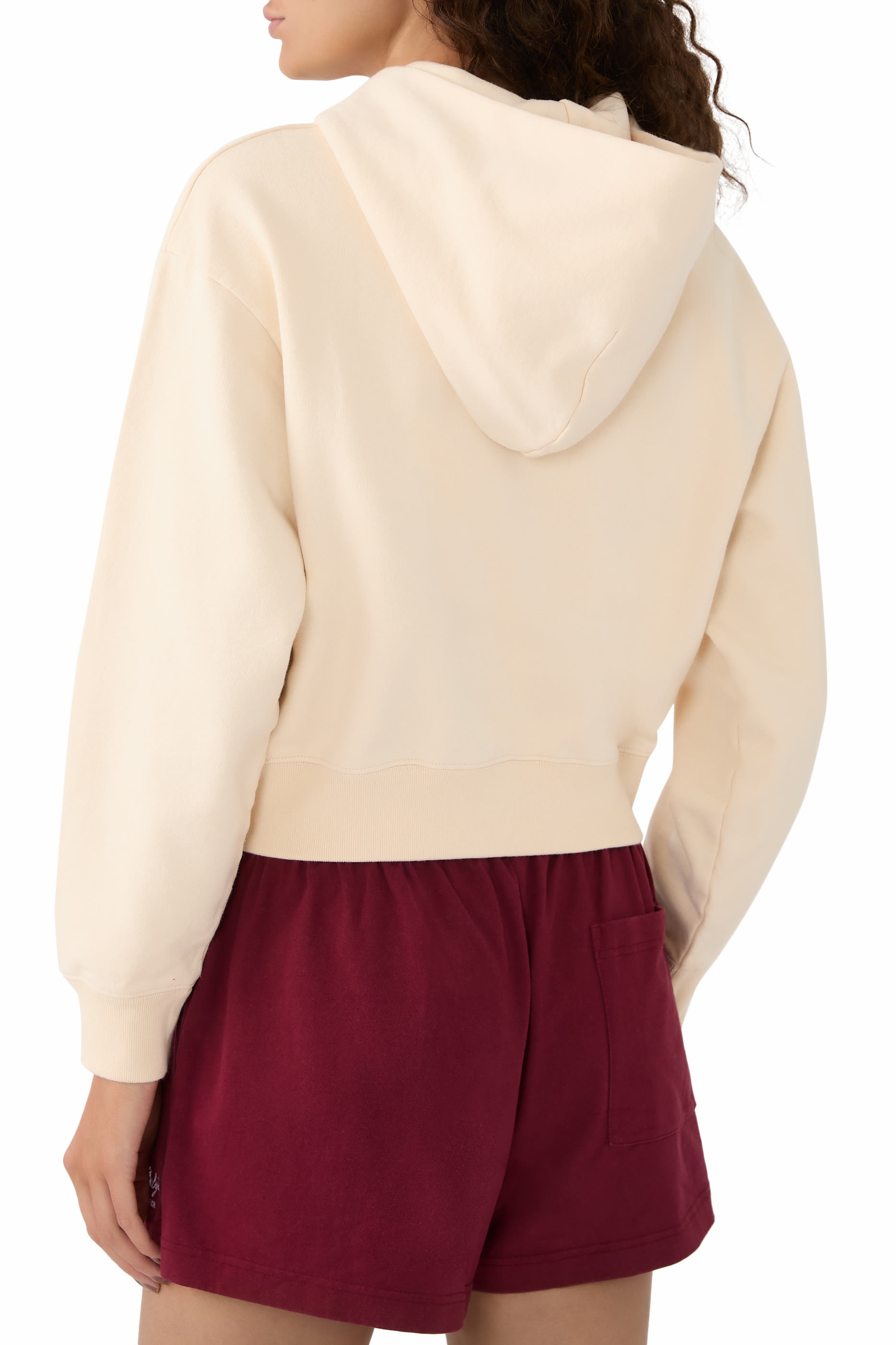 Vendome Cropped Zip Through Hoodie