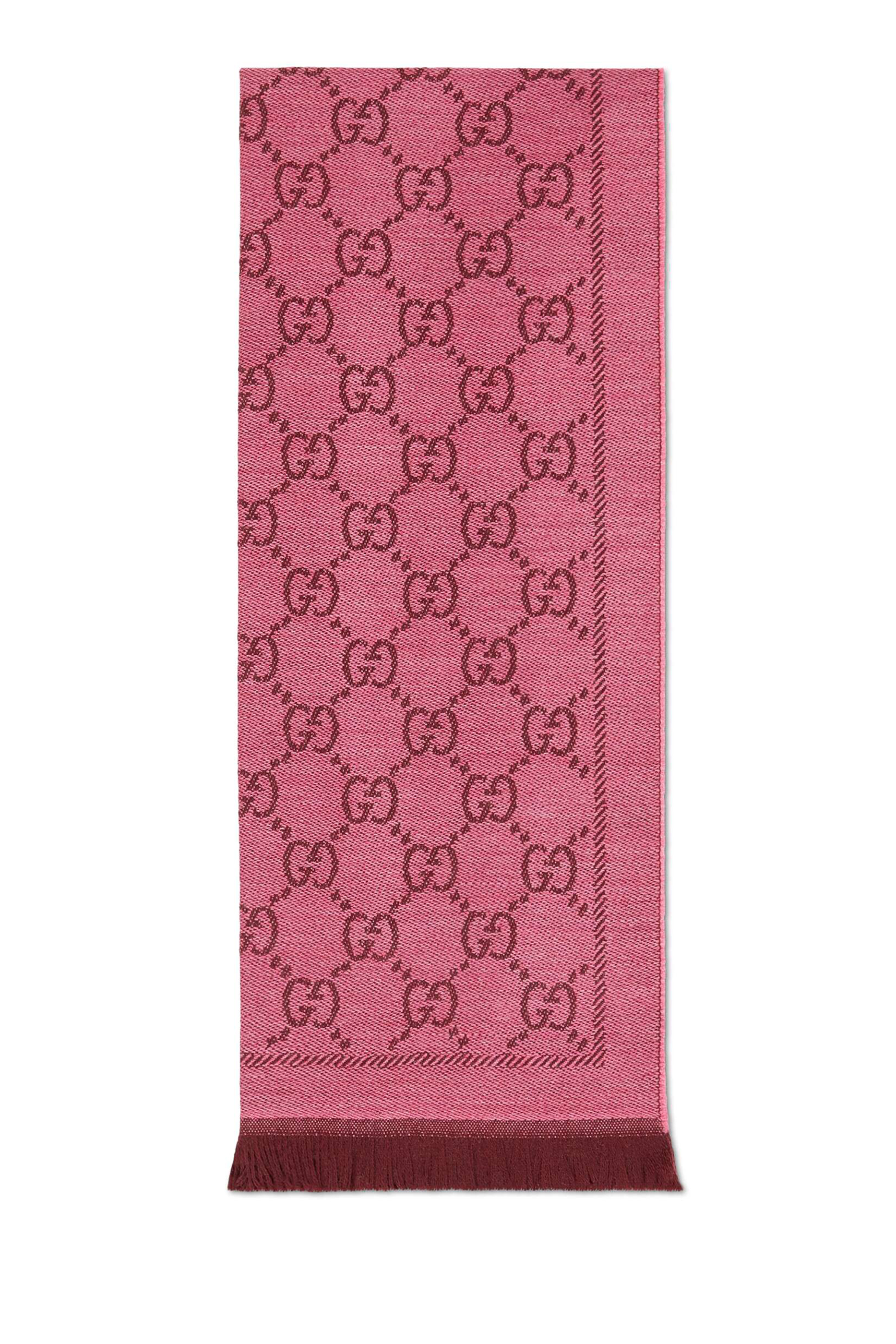 GG Jacquard Pattern Knitted Scarf