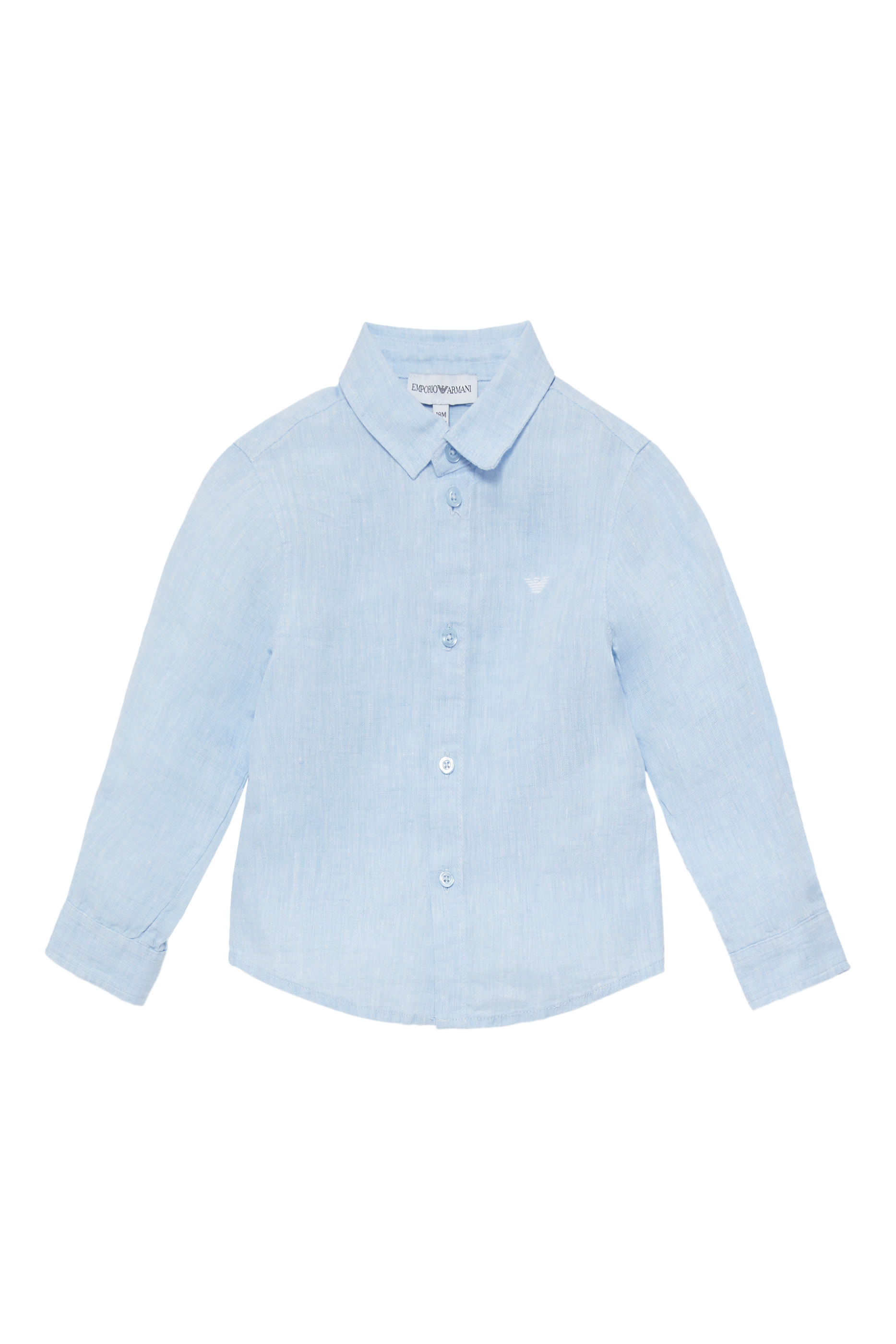 Kids Embroidered Eagle Linen Shirt