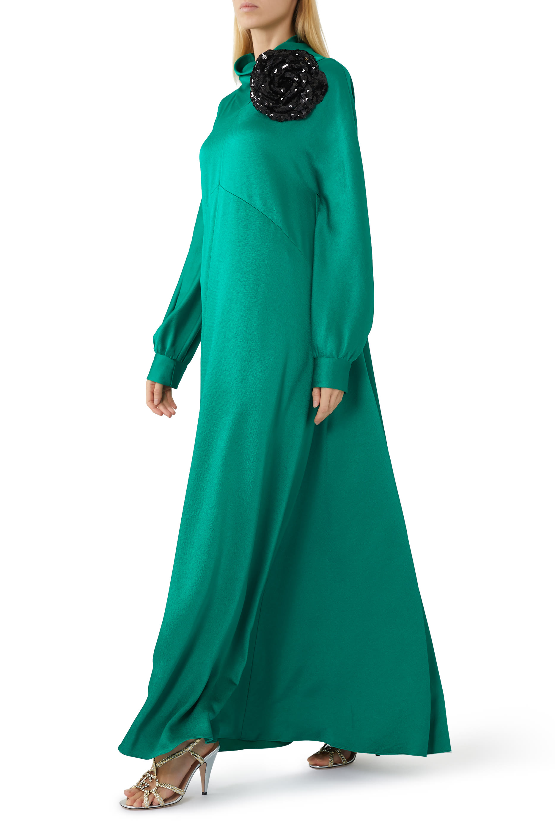 Nojum Logo Embellished 115 Leather Sandals