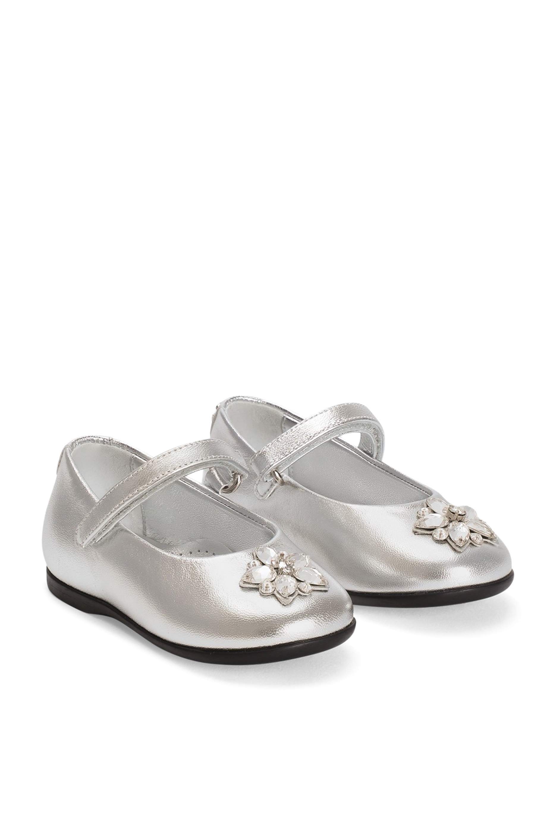 Kids Patent Leather Ballet Flats with Heels