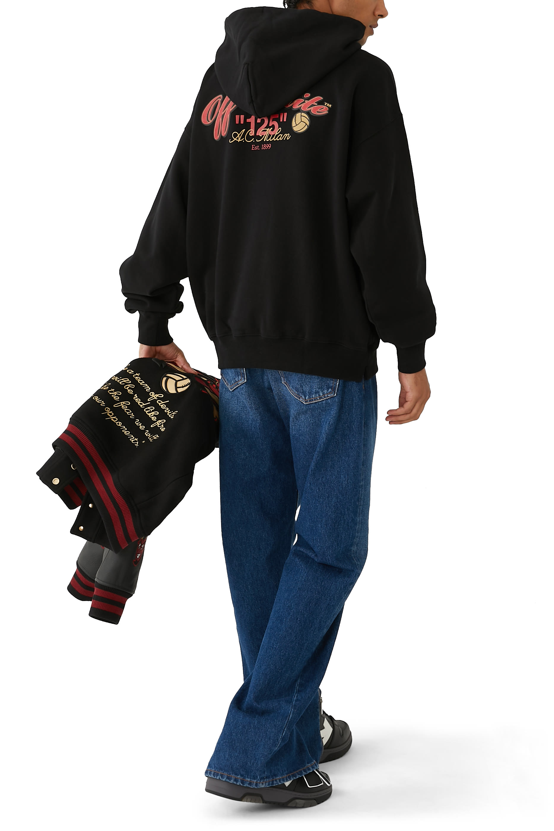 OW x A.C Milan Jersey Hoodie
