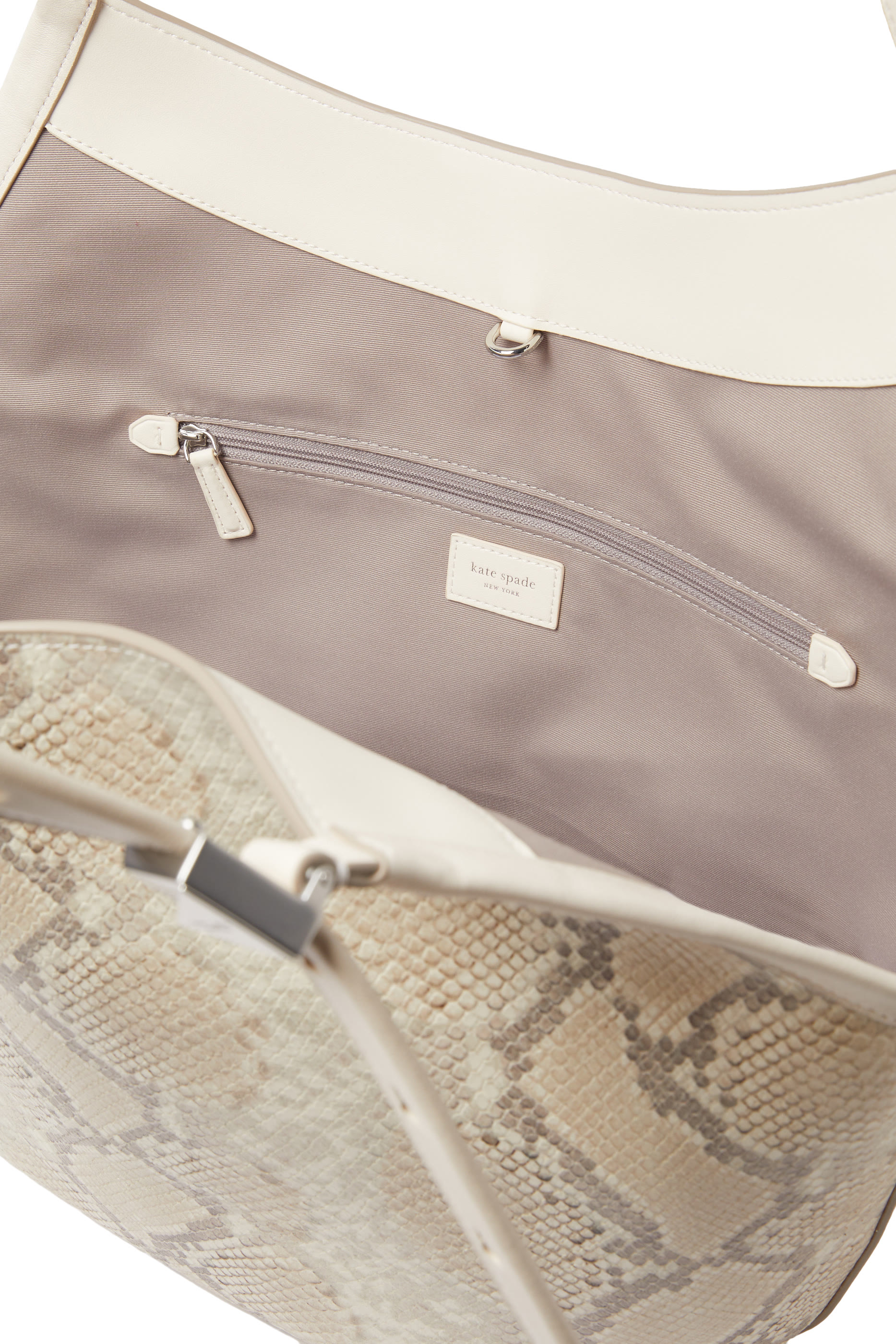 Deco Snake Embossed Crossbody Tote Bag