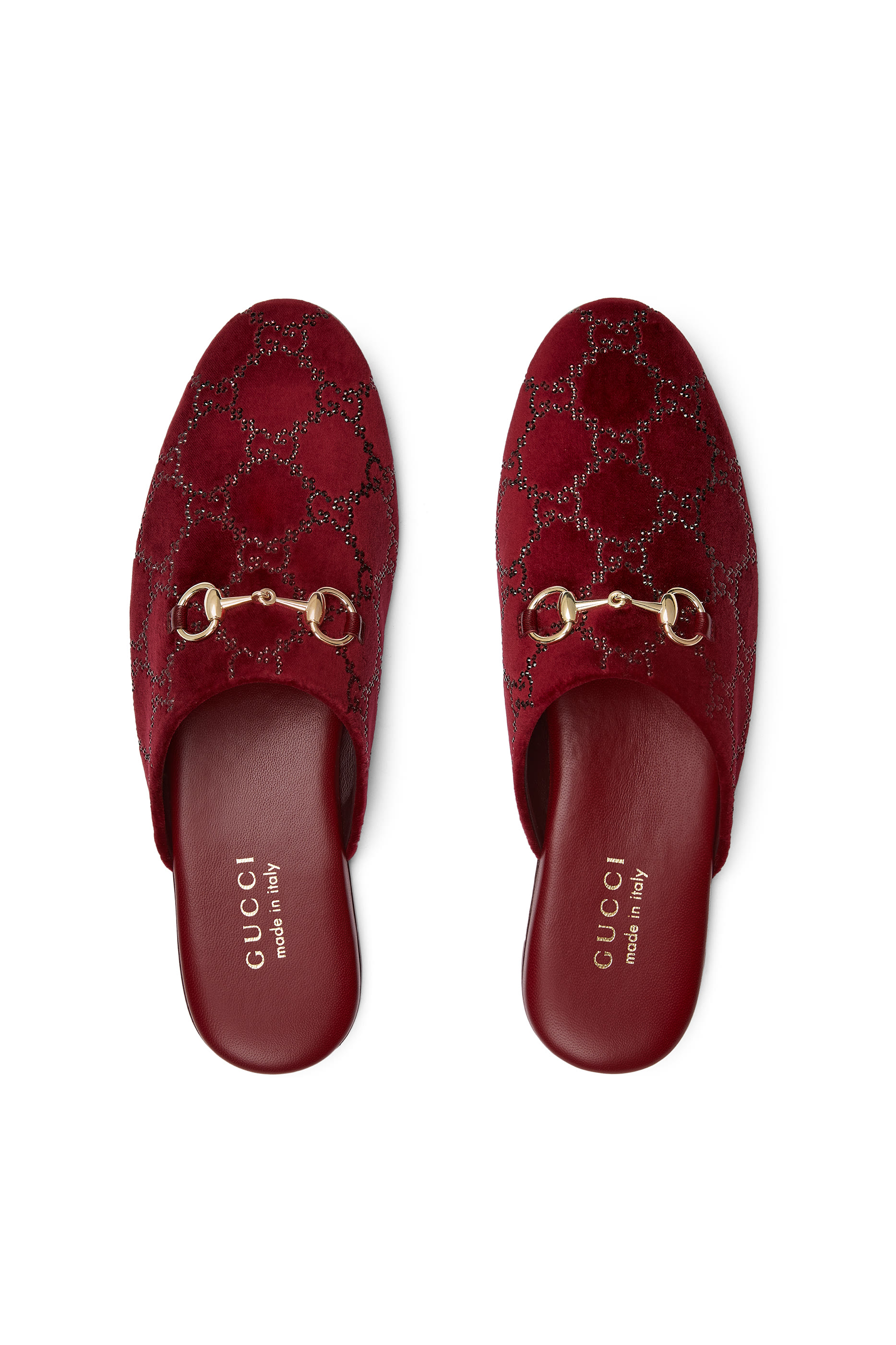 Horsebit GG Crystal Mules