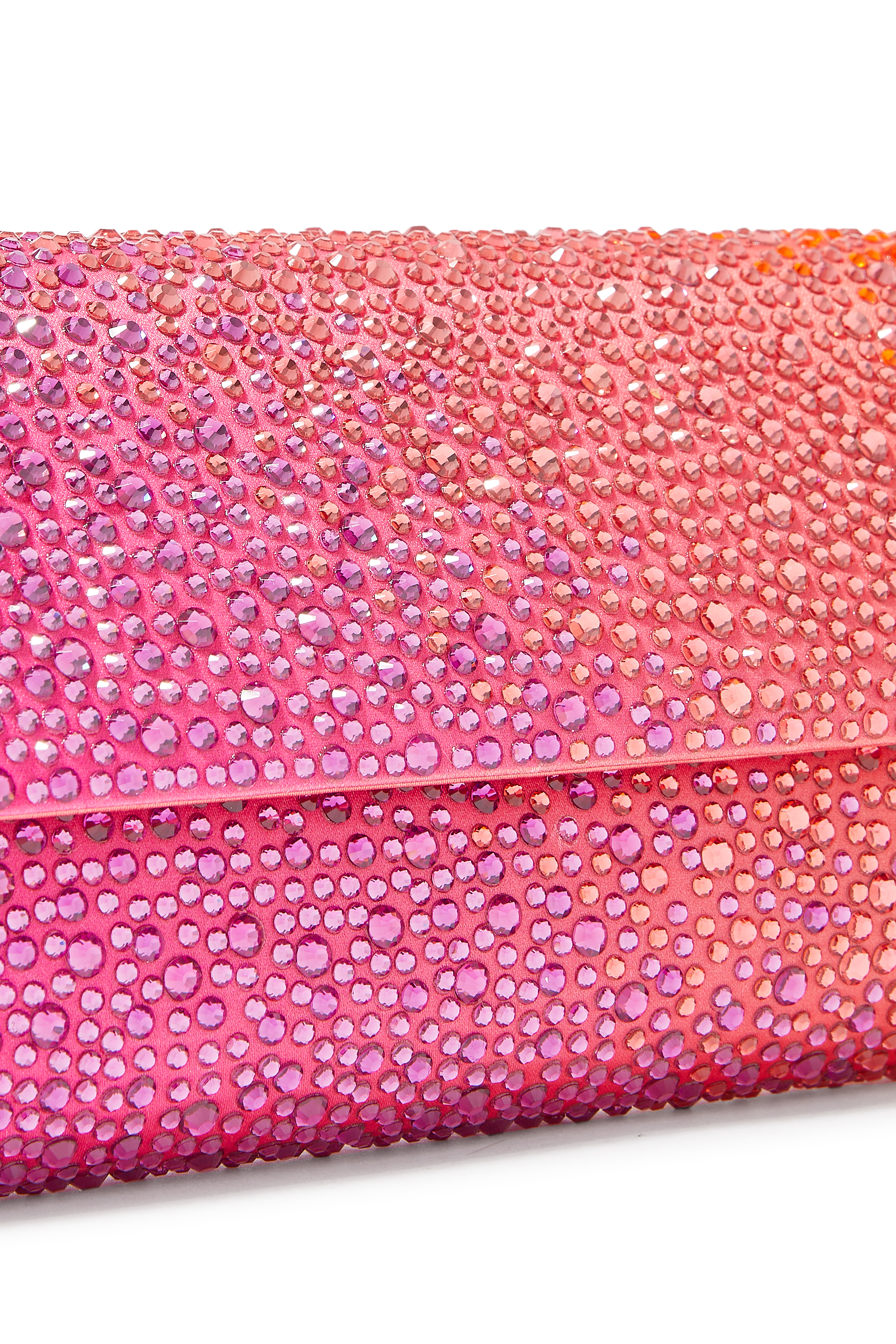 Perry Crystal Caviar Gradient Flame Handbag