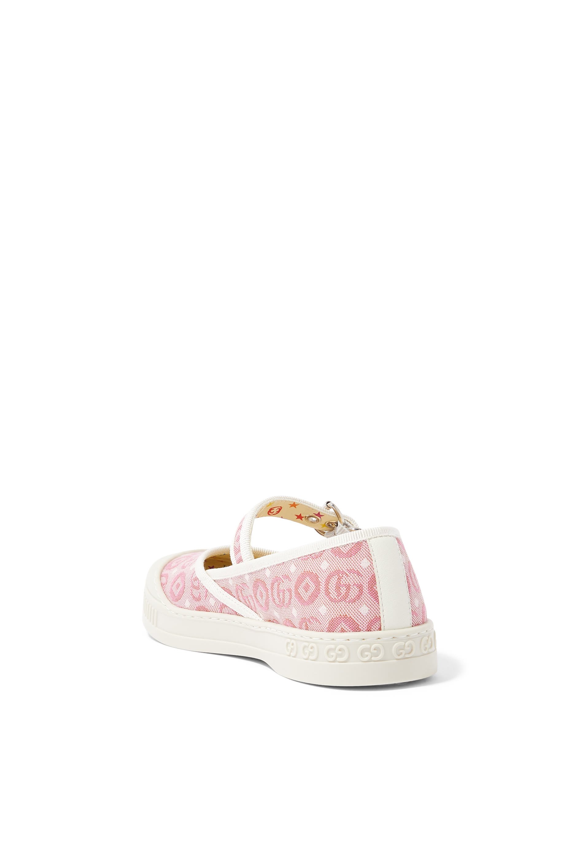 Kids Double G Cotton Ballet Flats