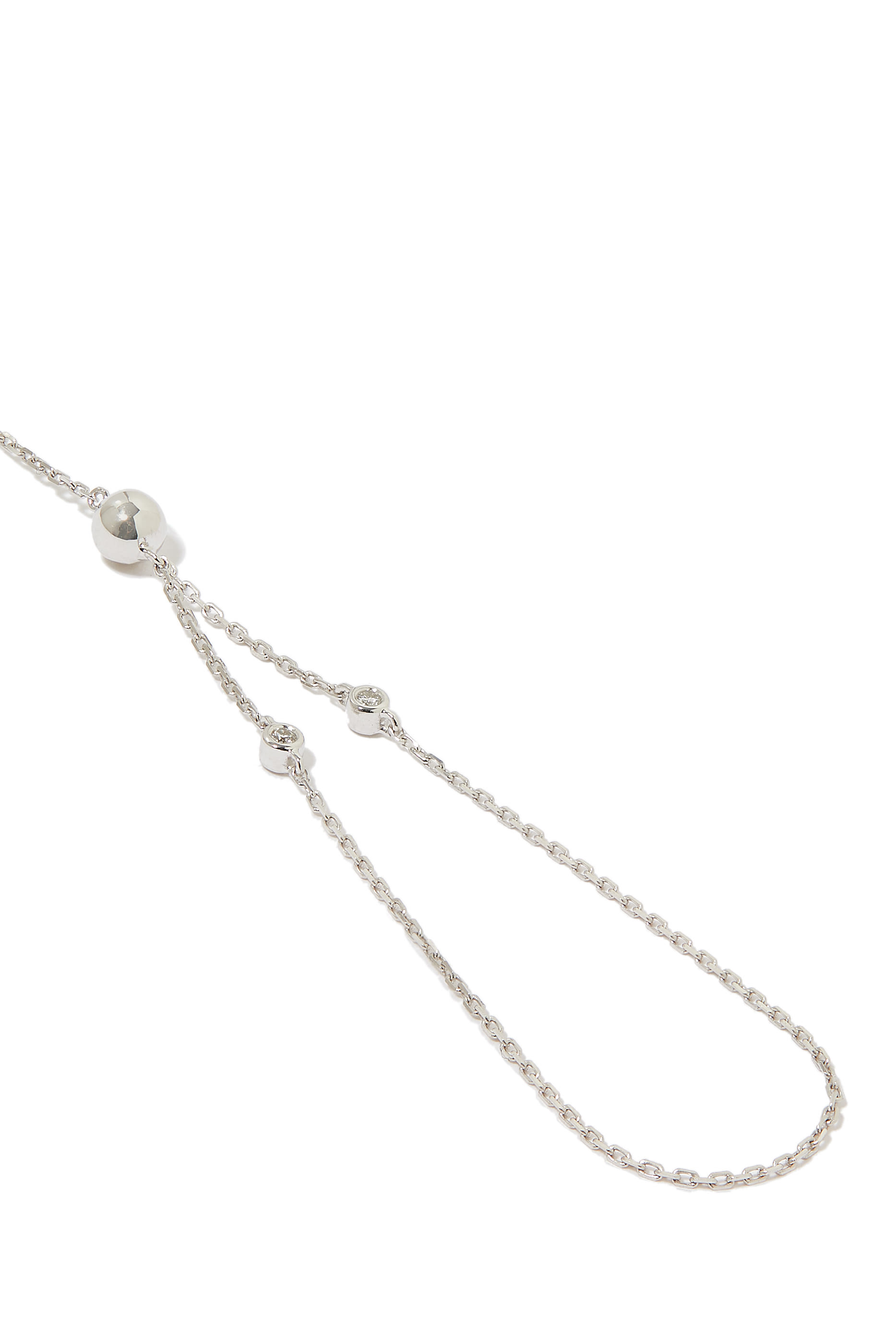Enishi Handchain, 18k White Gold & Diamonds