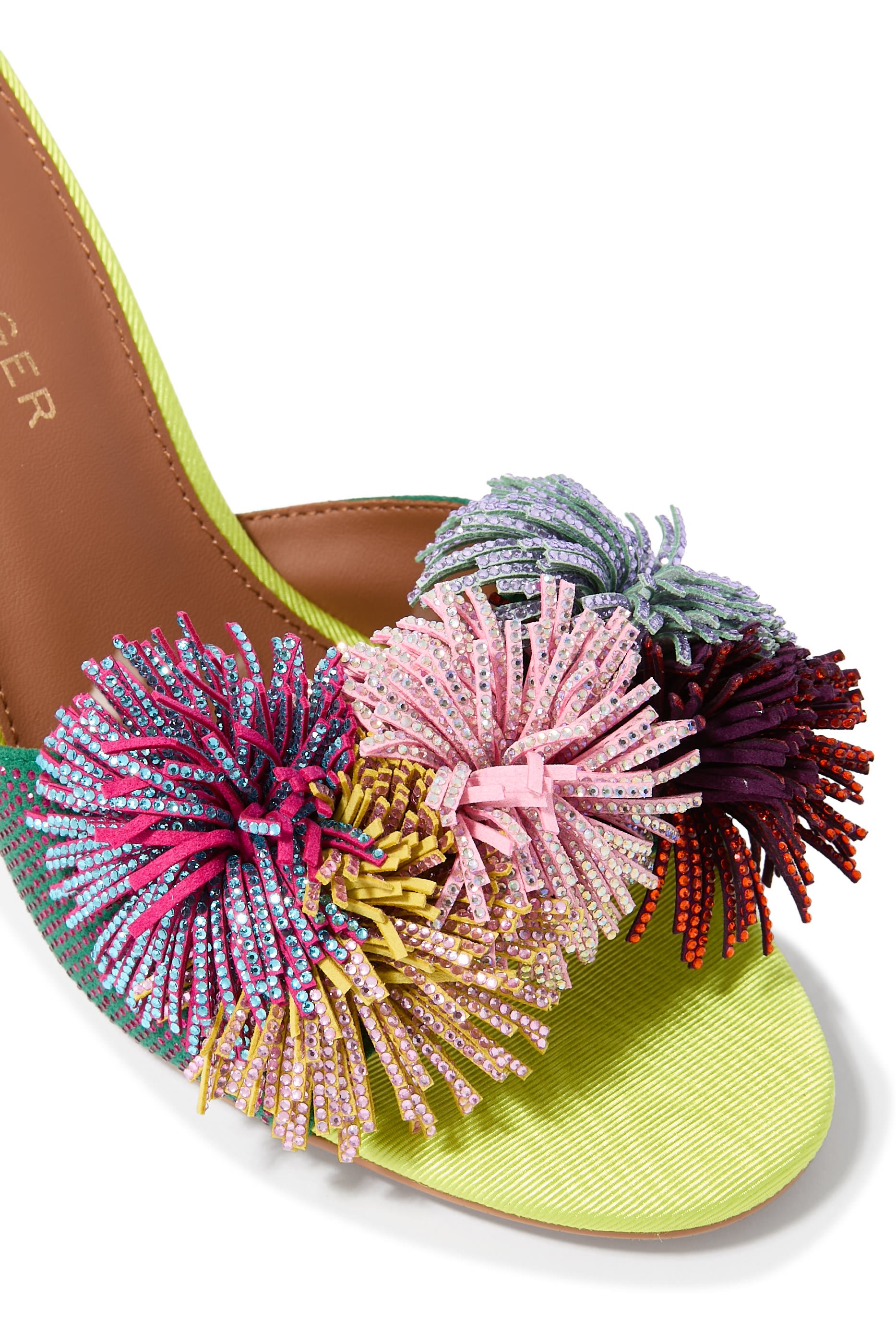 Pom Pom 70 Ankle Tie Sandals