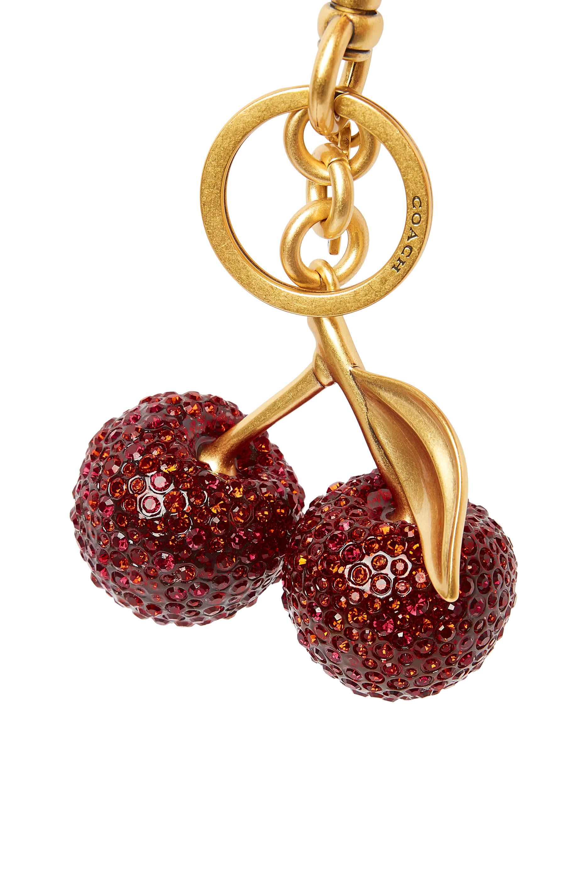 Crystal Cherry Bag Charm