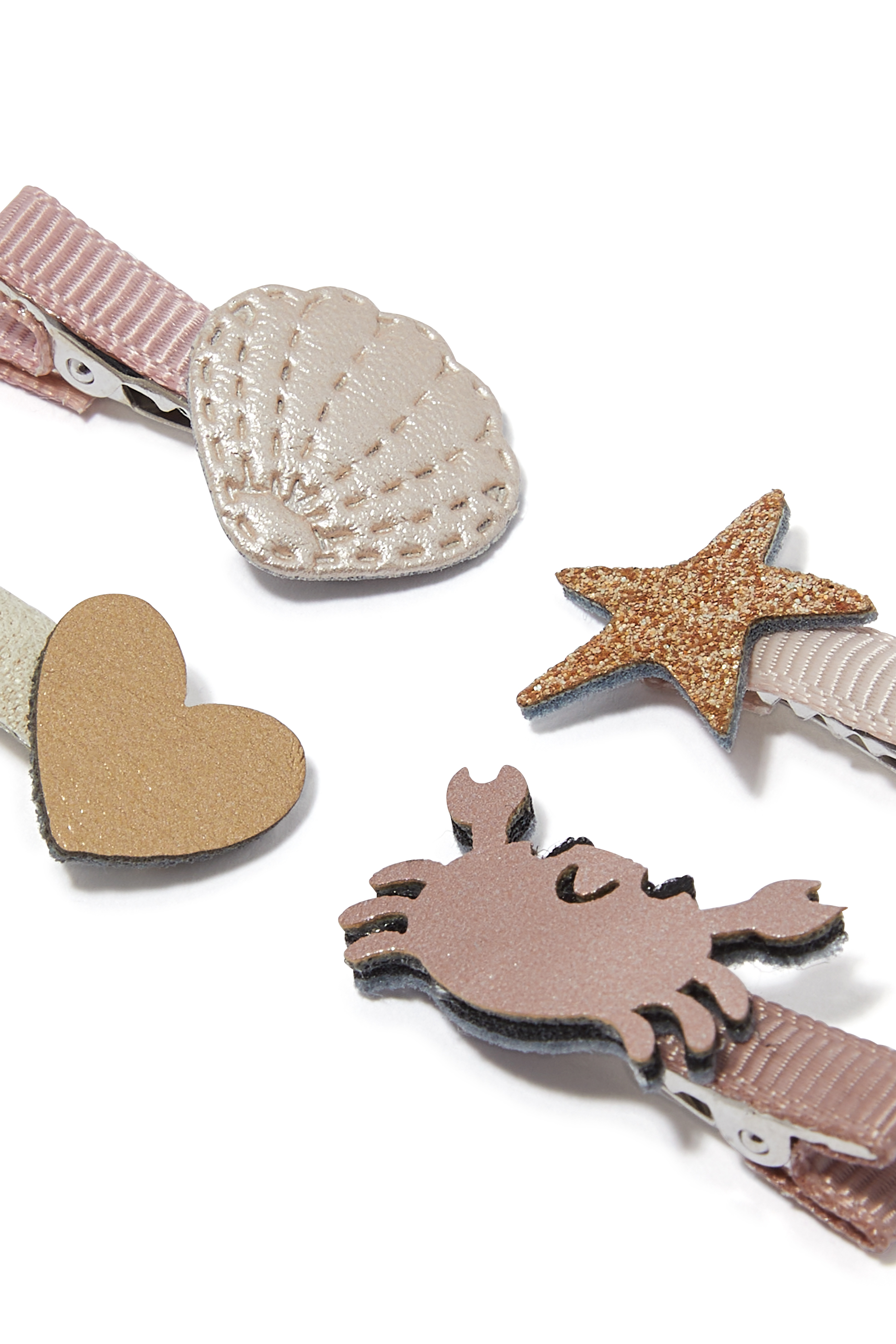 Kids Cecil Crab Mini Clips, Set of 8