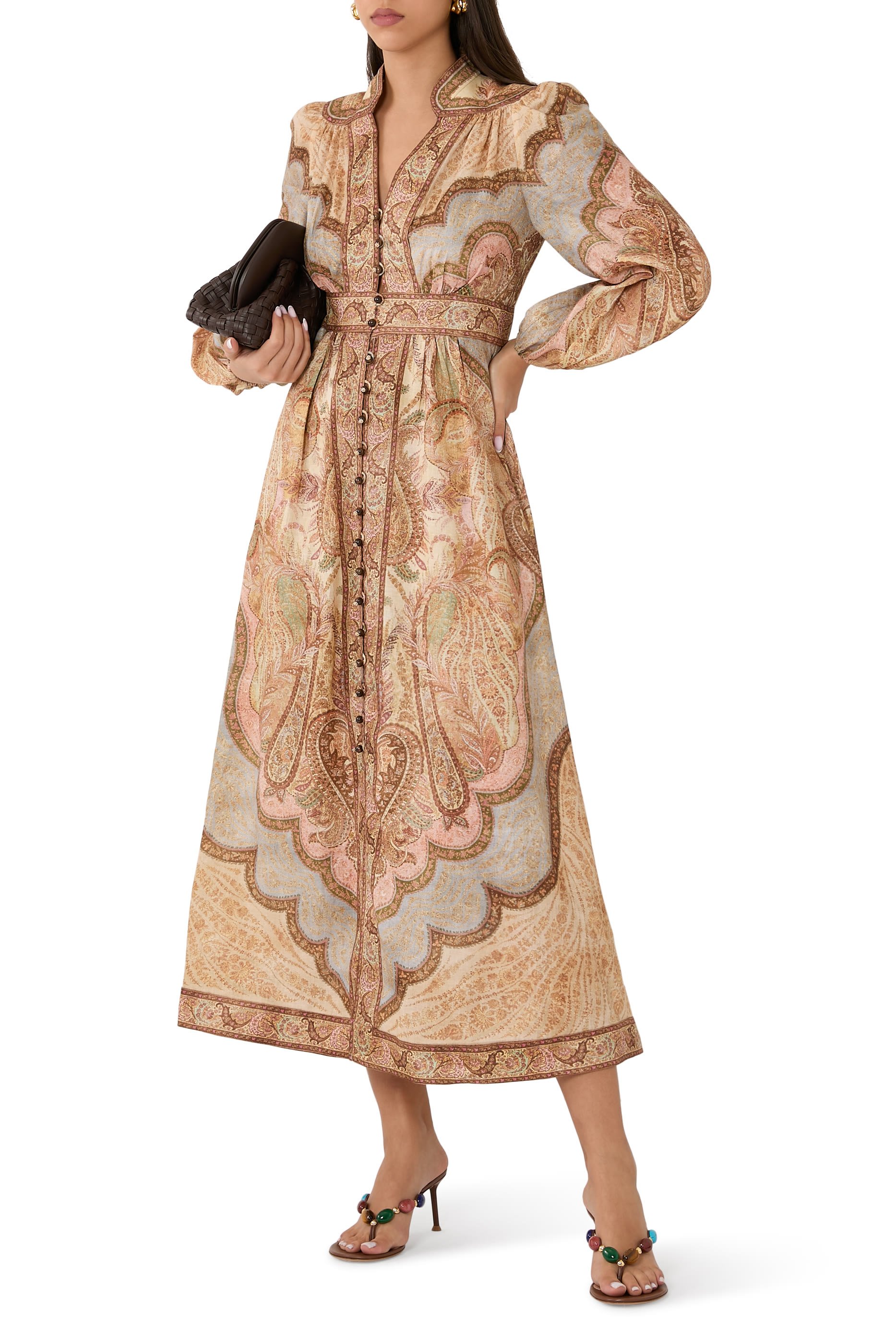 Wanderlust Plunge Midi Dress