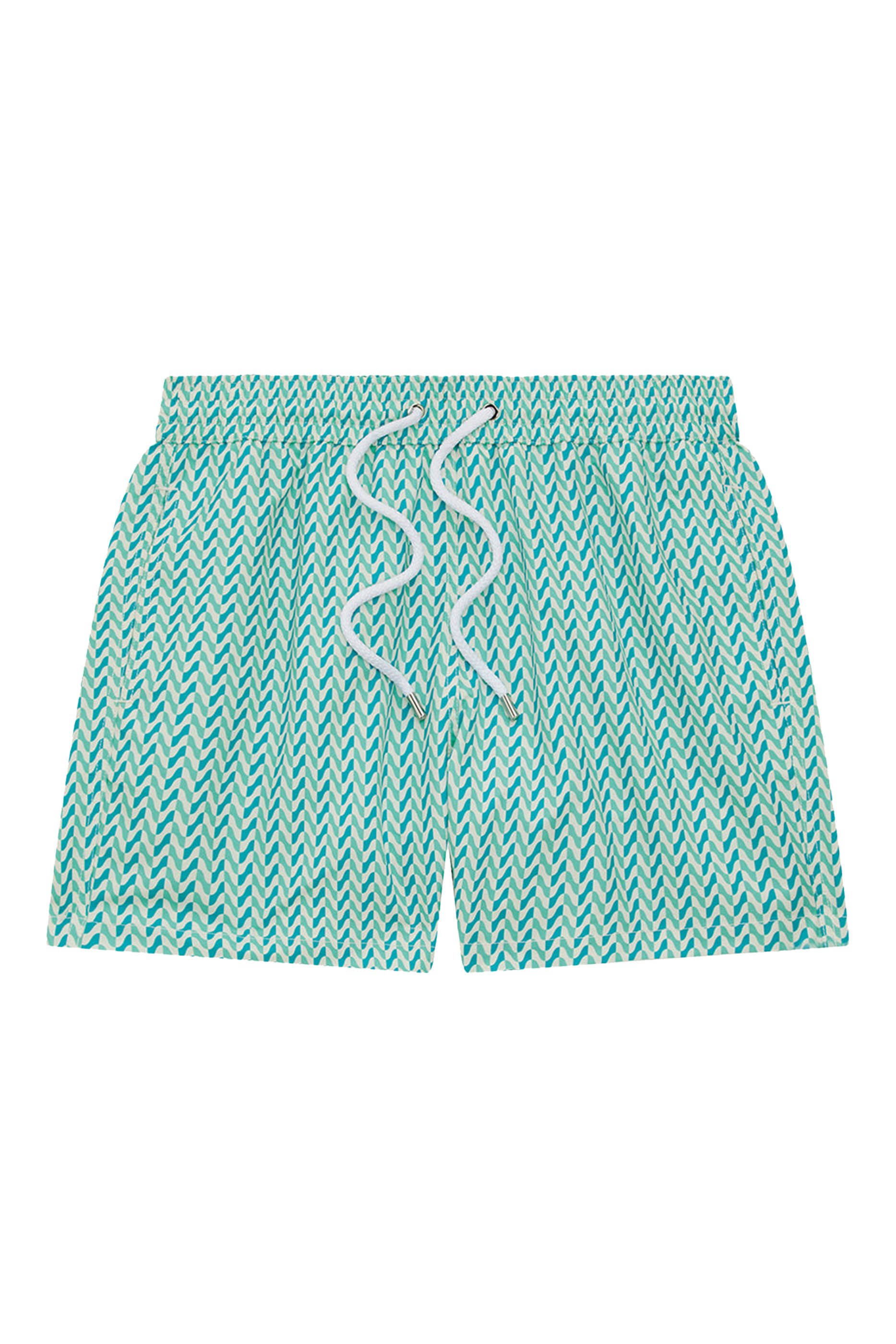 Copacabana Herringbone Print Swim Shorts