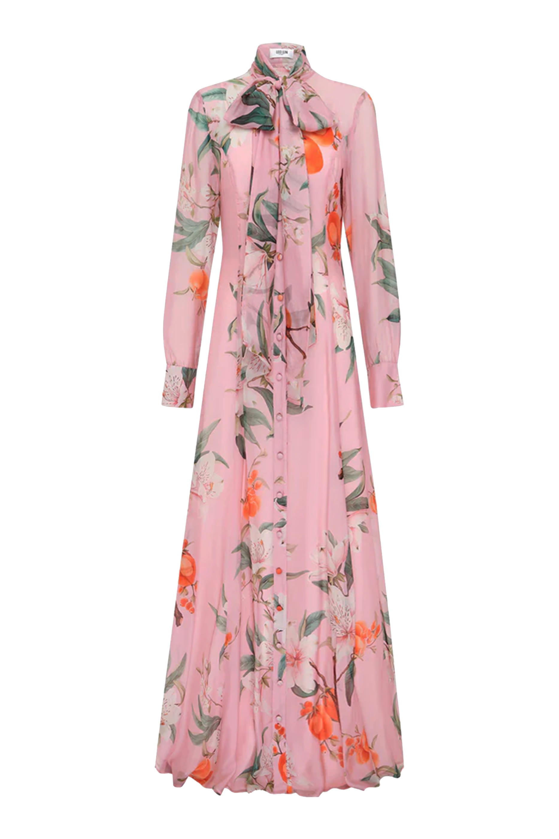 Lilith Tie Neck Maxi Dress