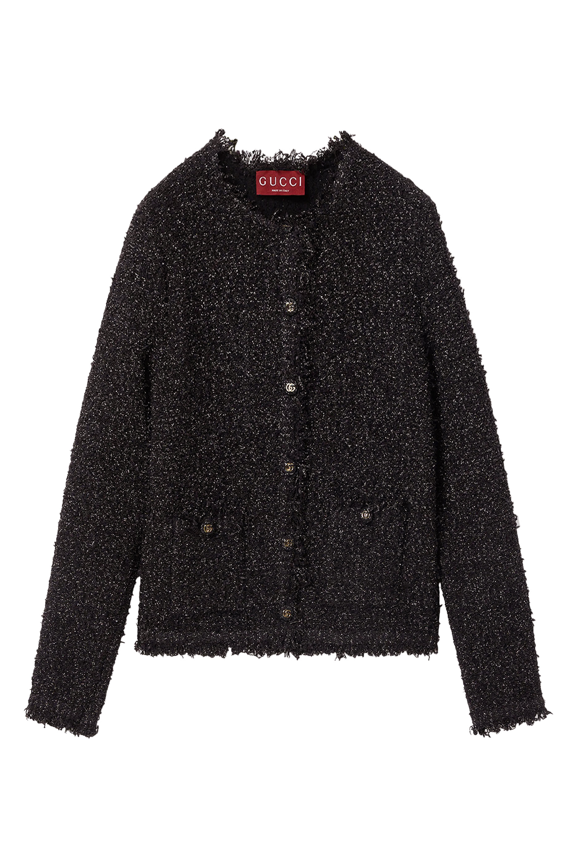 Lam&eacute; Woven Cardigan