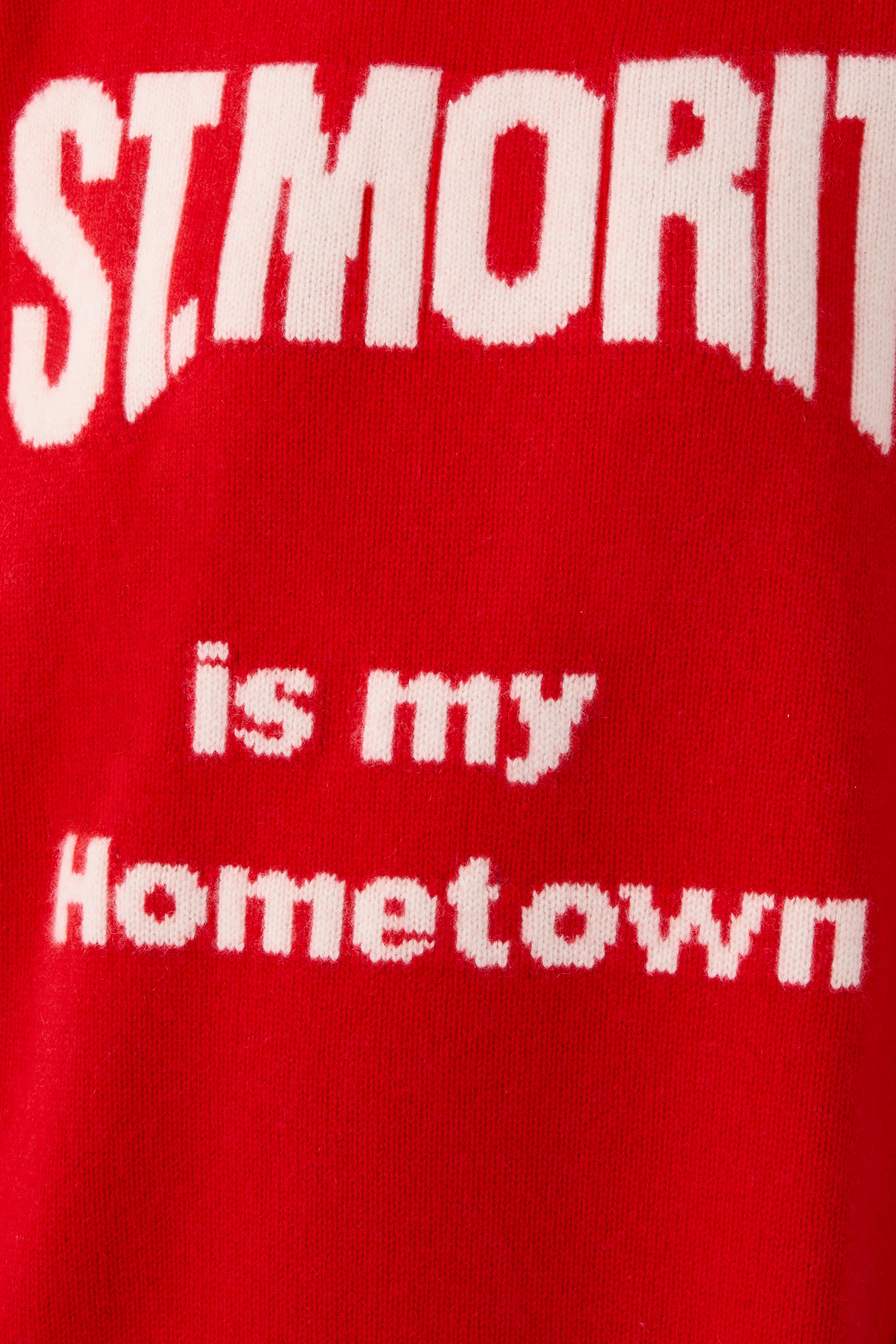 St. Moritz is My Hometown Knitted Sweater