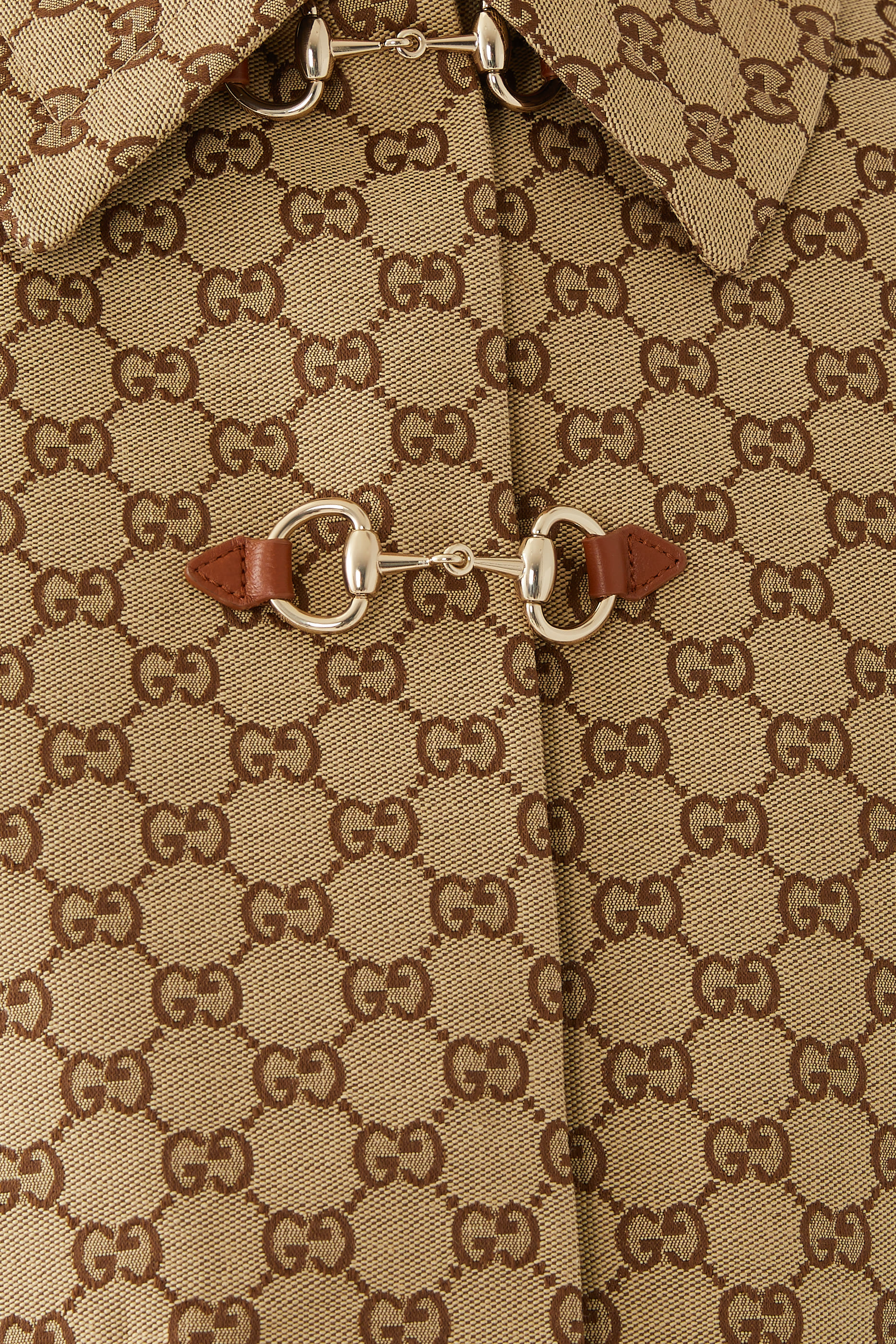 GG Canvas Jacket with Horsebit