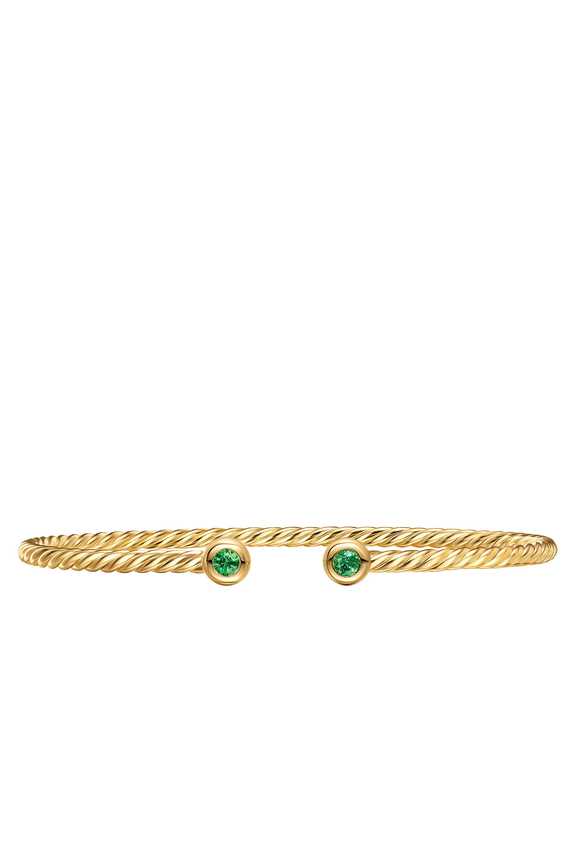  Micro Cablespira&reg; Flex Bracelet, 18K Yellow Gold