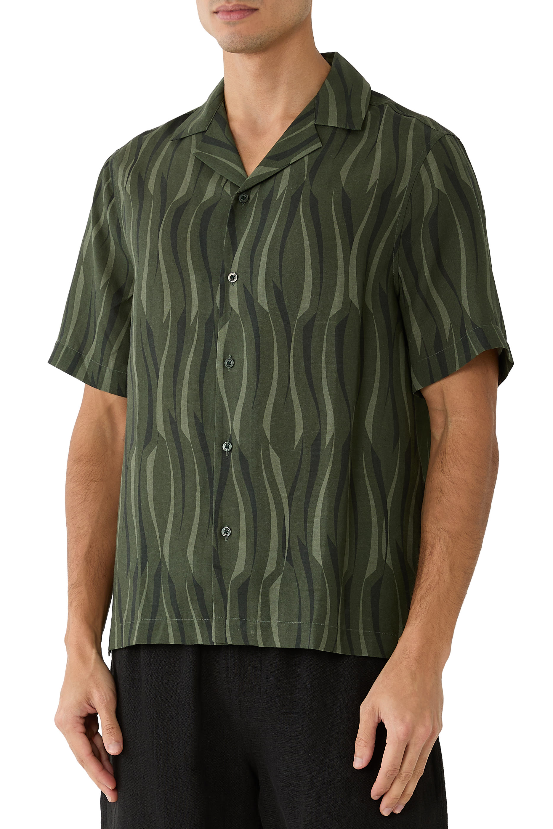 Roberto Linen-Blend Shirt 