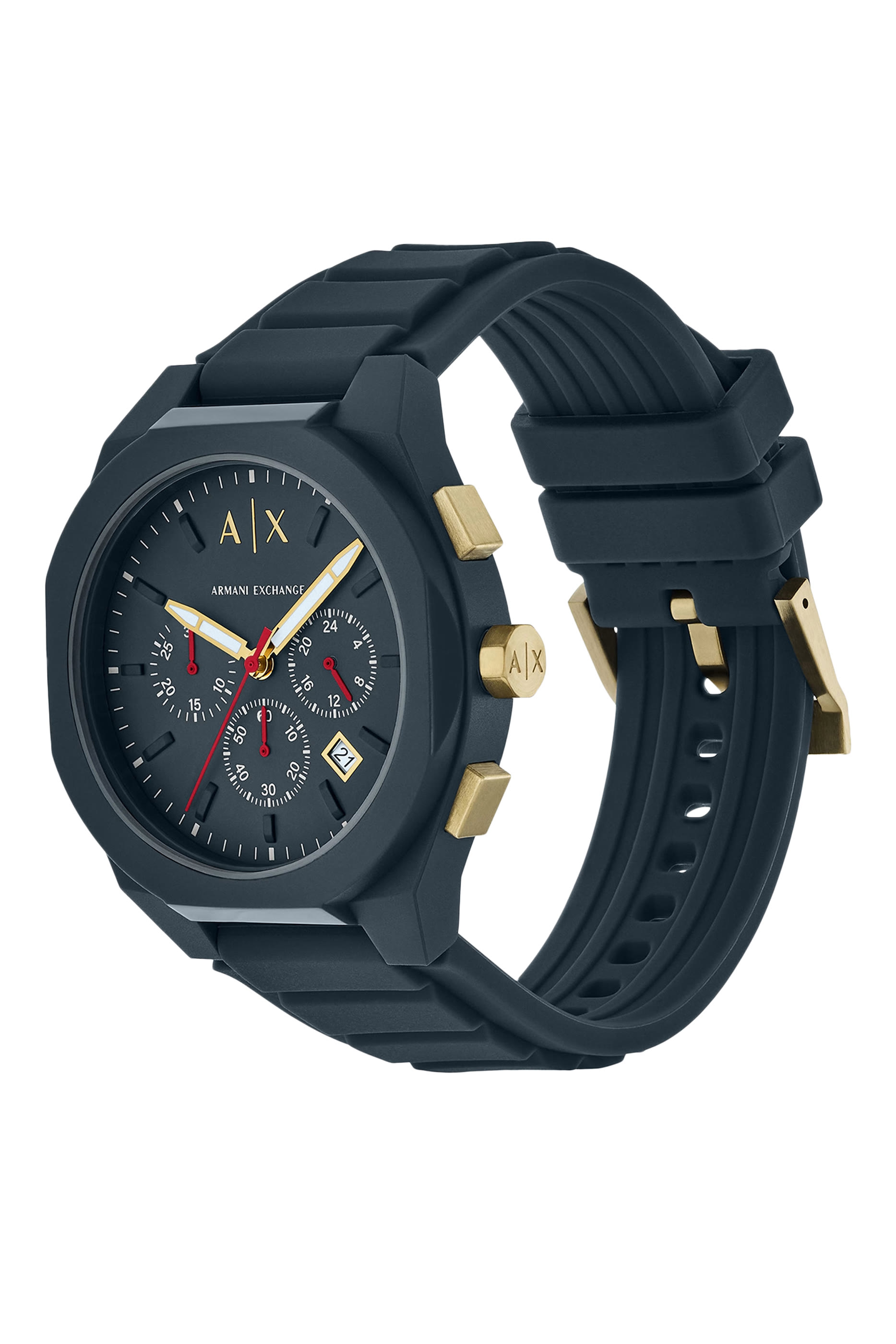 Chronograph Blue Silicone Watch